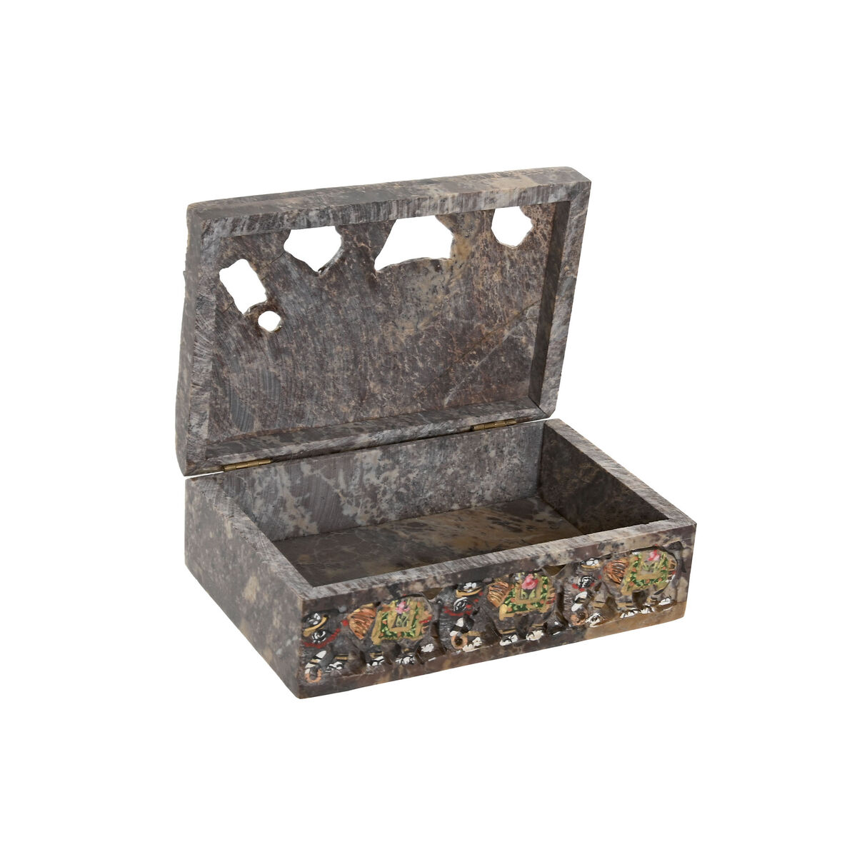 Caja-Joyero Home ESPRIT Marrón Multicolor 15 X 10 X 5,5 CM