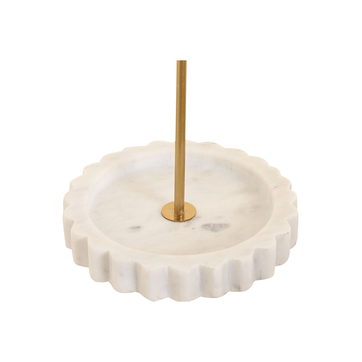 Joyero de Pie Home ESPRIT Blanco Dorado Metal 16 x 13 x 32 cm