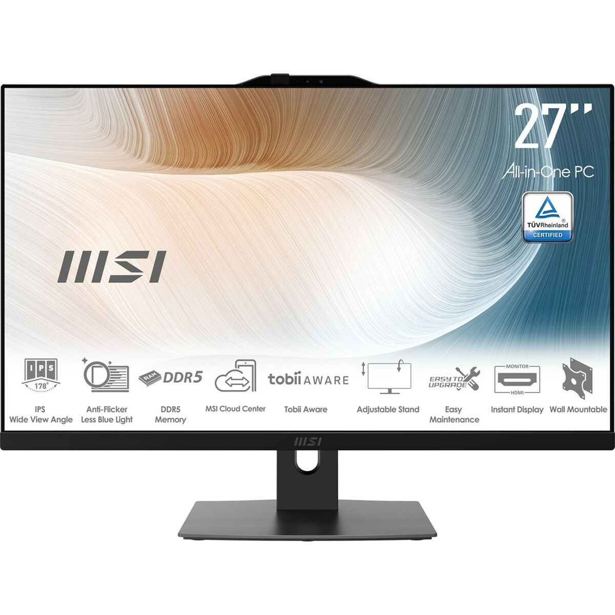 All in One MSI Modern AM272P 1M-1261EU 27" Intel Core 5 120U 16 GB RAM 512 GB SSD