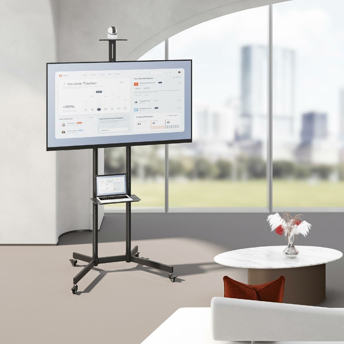 Soporte de Mesa para Pantalla MacLean MC-113 B 70"