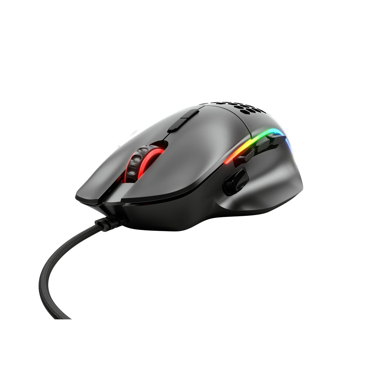 Ratón NO NAME GLO-MS-I-MB Negro Multicolor 19000 DPI