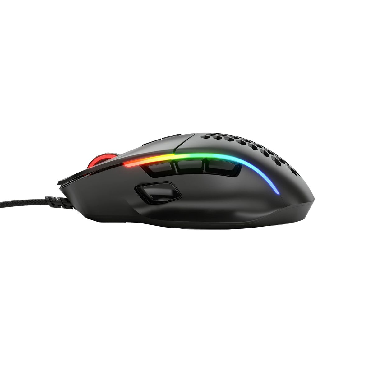 Ratón NO NAME GLO-MS-I-MB Negro Multicolor 19000 DPI