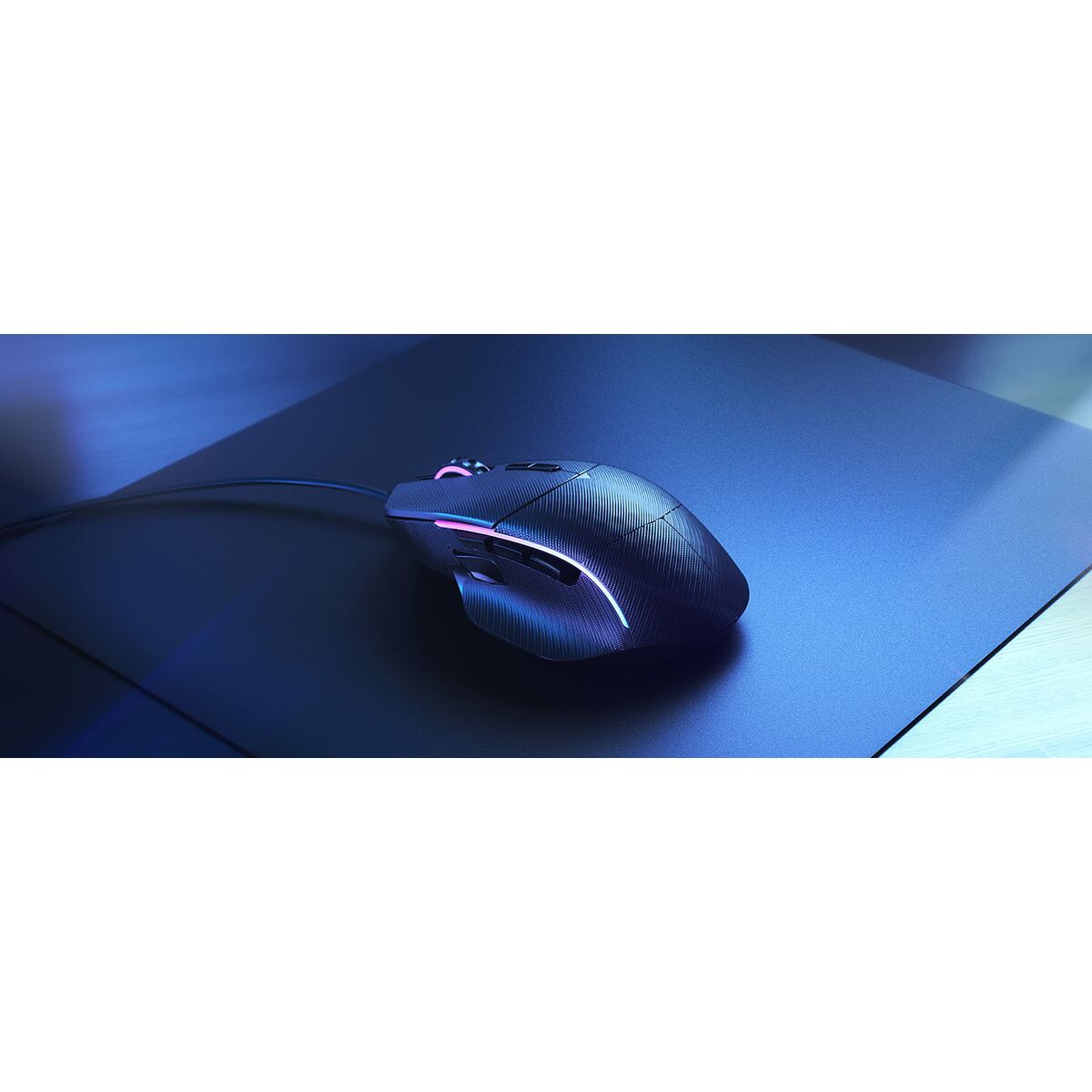 Ratón NO NAME GLO-MS-I-MB Negro Multicolor 19000 DPI