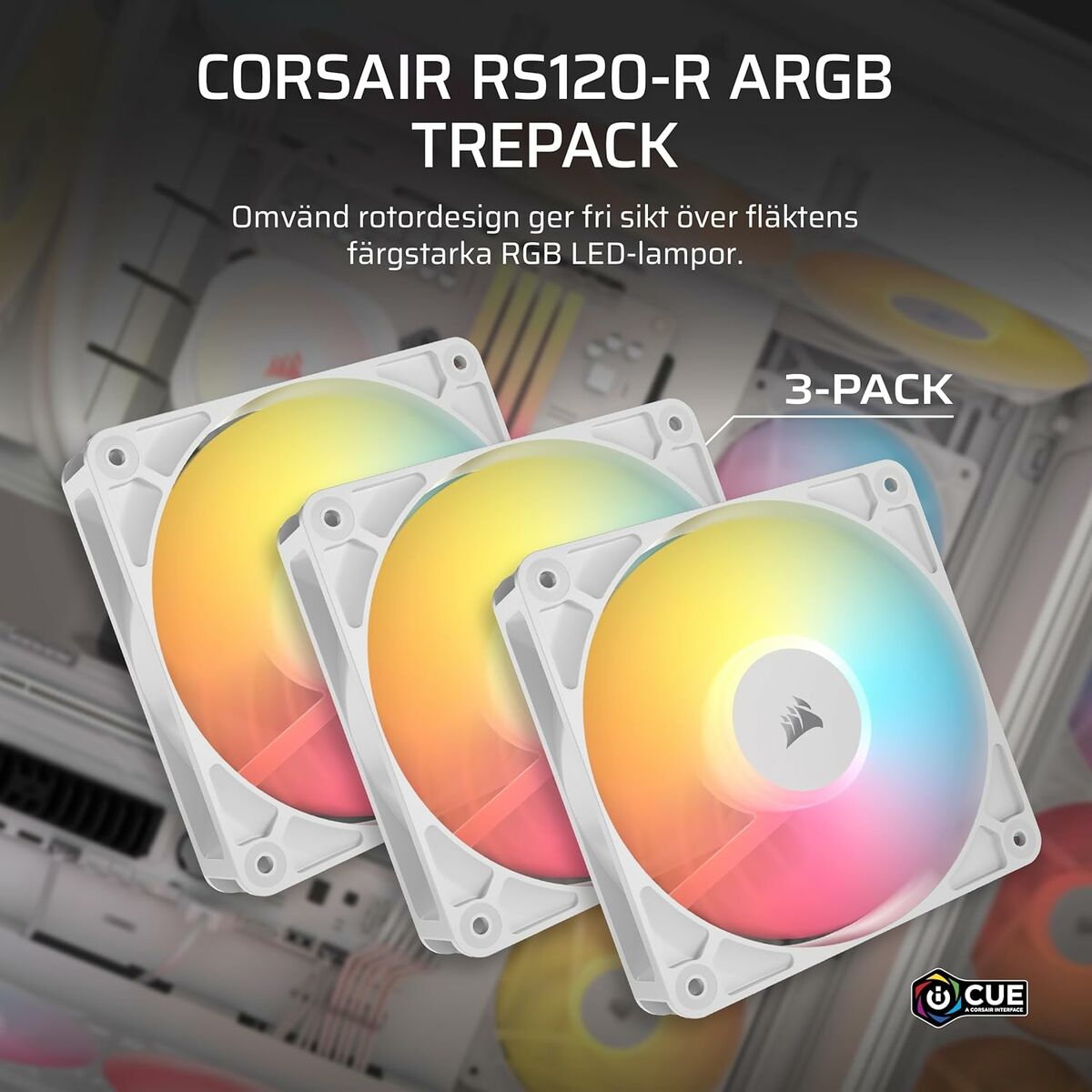 Ventilador de Caja Corsair 540141 Ø 12 cm (3 Unidades)