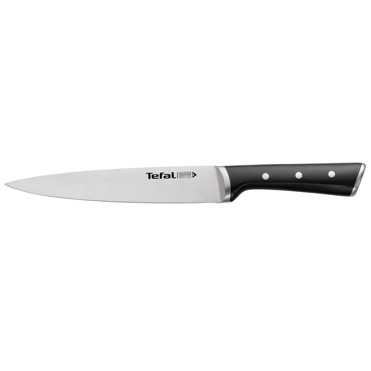 Cuchillo de Cocina Tefal K23207 Negro 7" Acero Inoxidable 20 cm