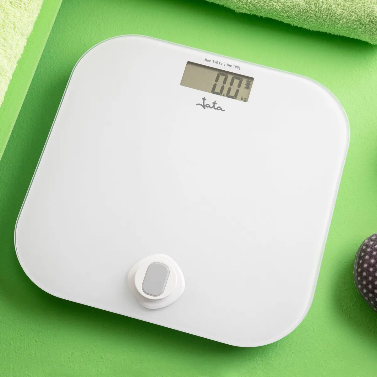 Báscula Digital de Baño JATA HBAS1907 Blanco Cristal Templado 150 kg 180 kg