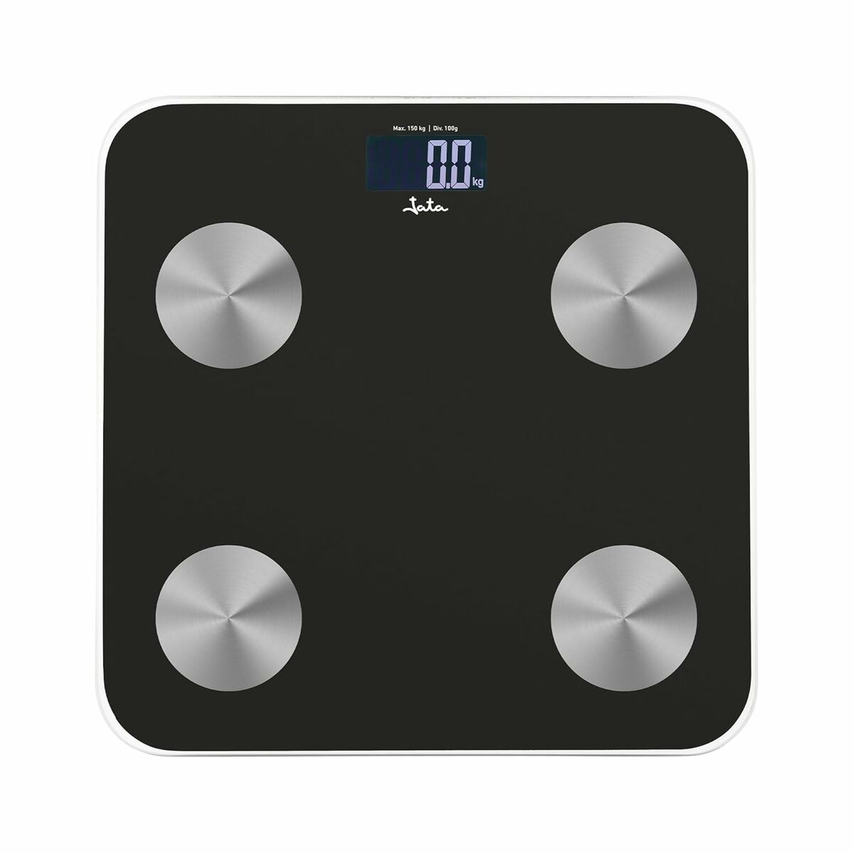 Báscula Digital de Baño JATA HBAS1155 Negro Vidrio Cristal Templado 180 kg