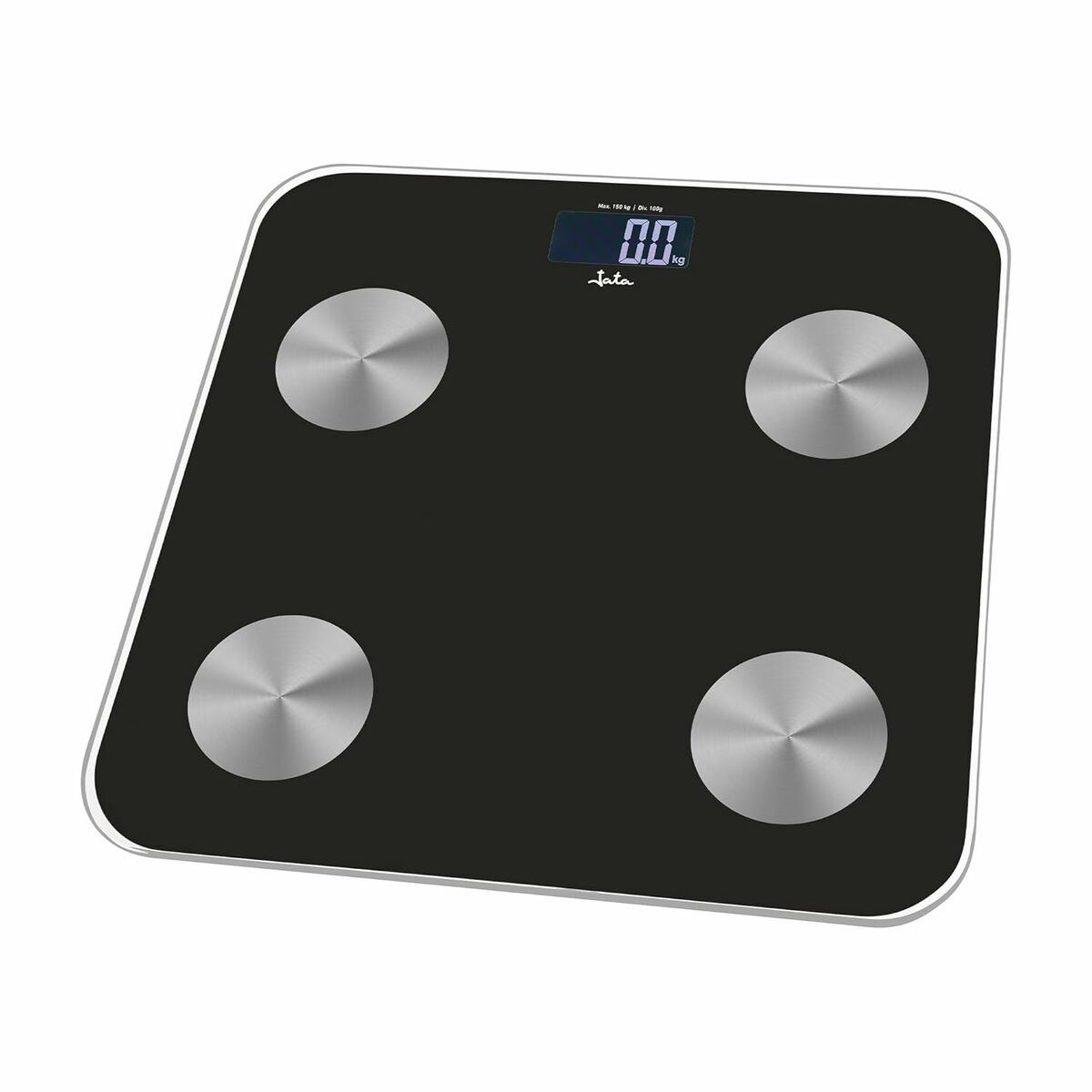Báscula Digital de Baño JATA HBAS1155 Negro Vidrio Cristal Templado 180 kg