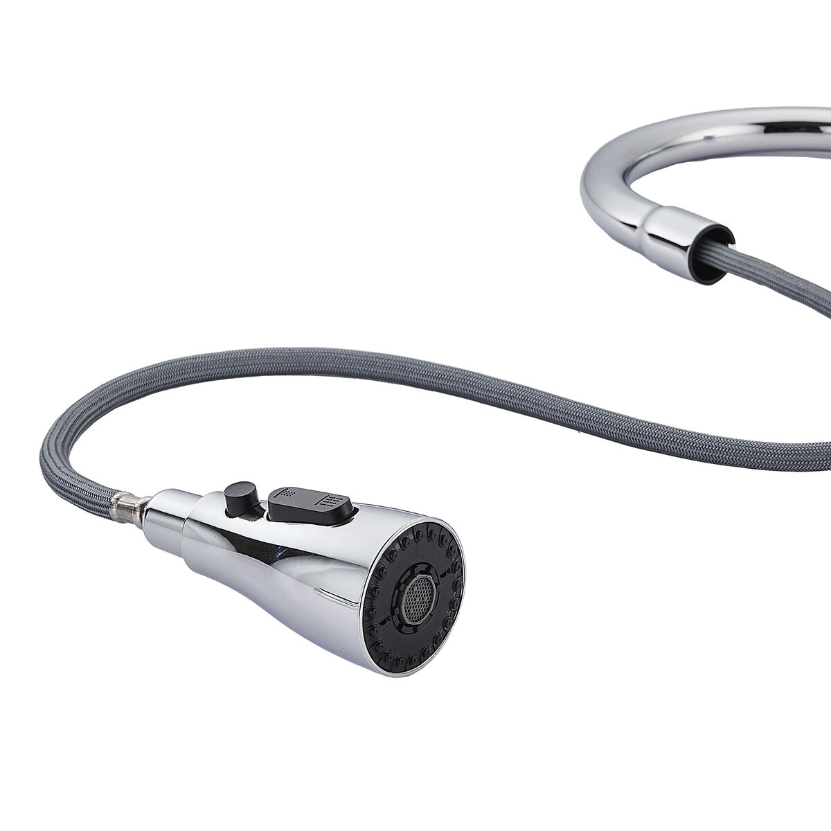 Grifo Monomando Fontastock Cromo Acero Inoxidable Latón Cerámico Aleación de Zinc Forma de C Alto