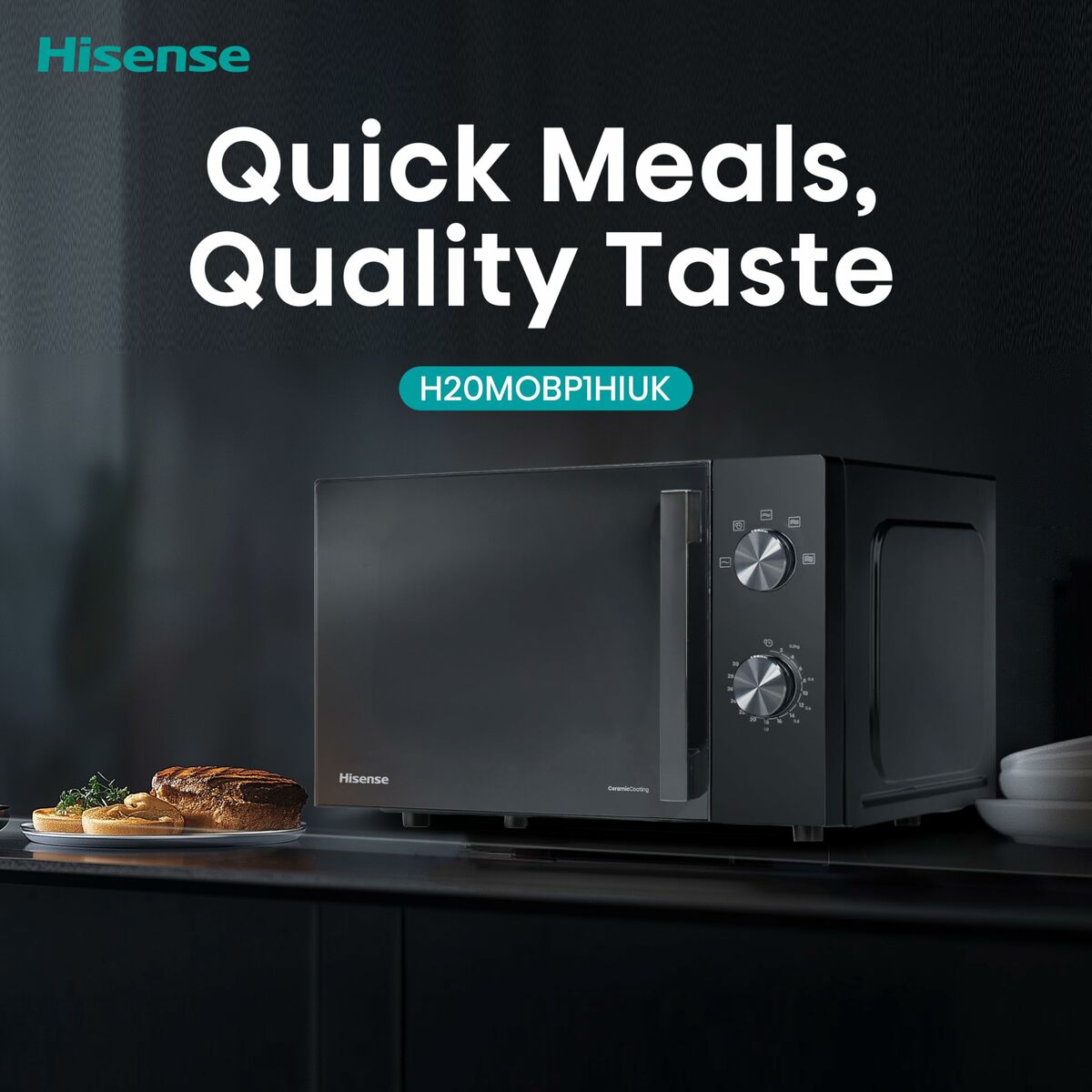 Microondas Hisense H20MOBP1HI Negro 700 W 20 L