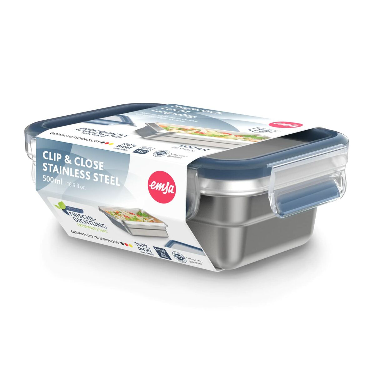 Fiambrera Tefal N11503 Azul Acero Inoxidable Rectangular 500 ml