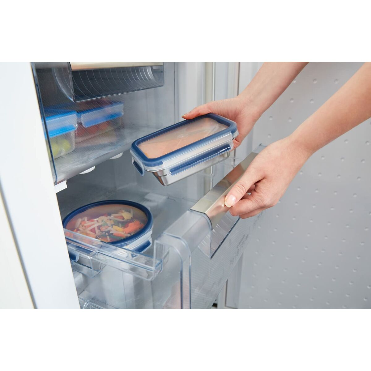 Fiambrera Tefal N11503 Azul Acero Inoxidable Rectangular 500 ml