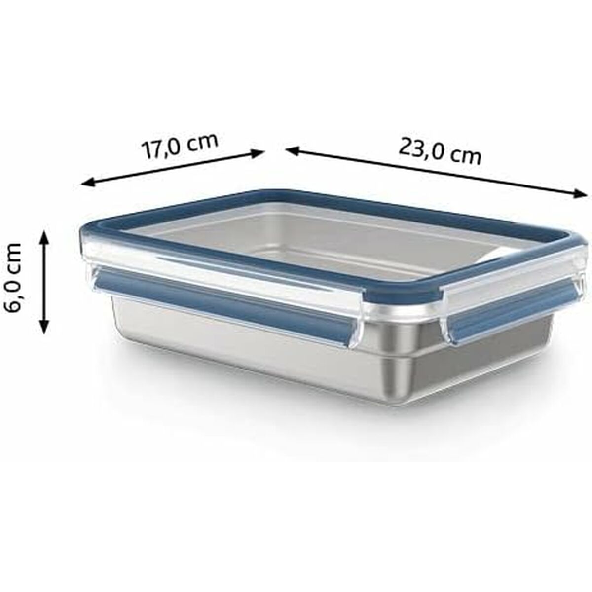 Fiambrera Tefal N11505 Plateado Acero Inoxidable Rectangular 1,2 L