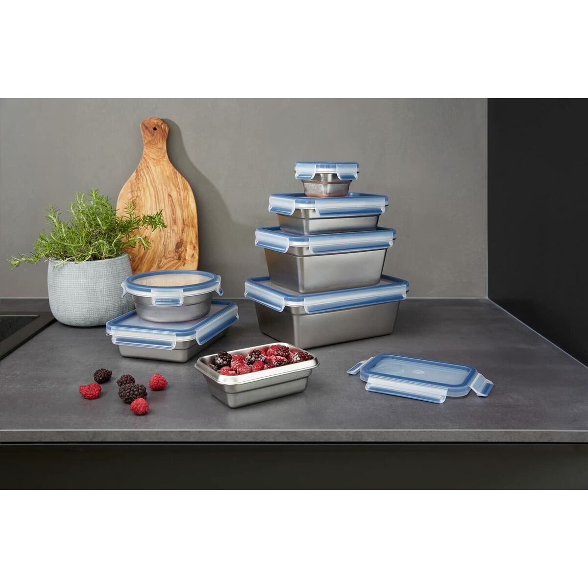 Fiambrera Tefal N11505 Plateado Acero Inoxidable Rectangular 1,2 L