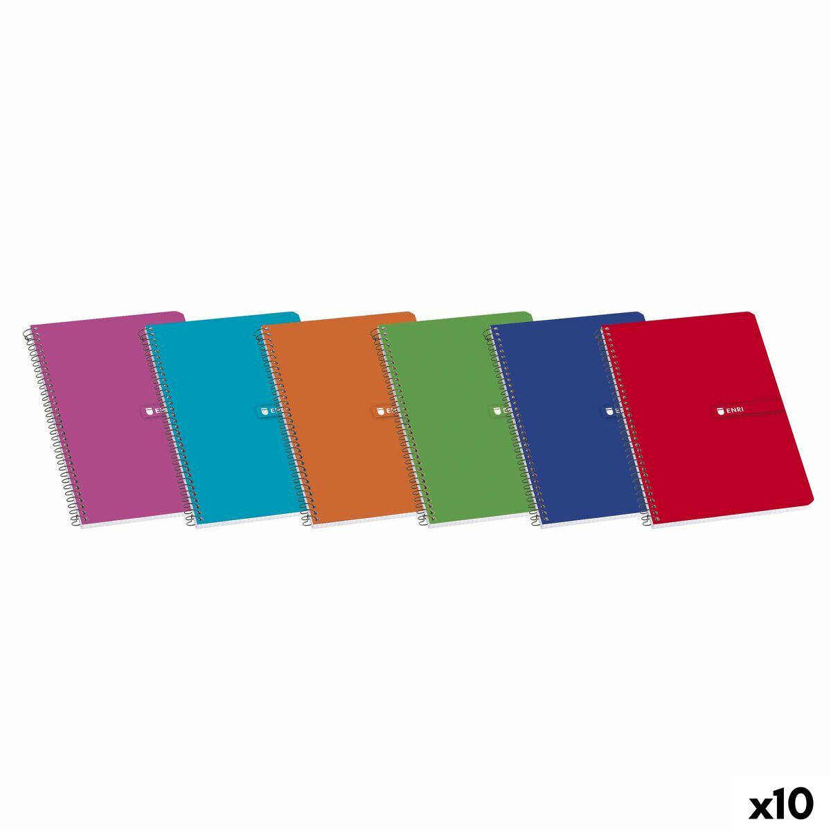 Libreta de Anillas ENRI Din A4 80 Hojas (10 Unidades)