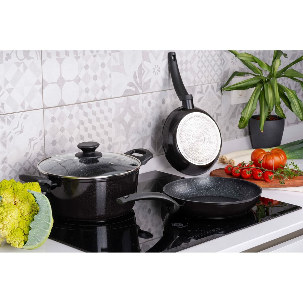 Olla con Tapa Fagor VIVANT 20 NEGRA Negro Aluminio 6 L