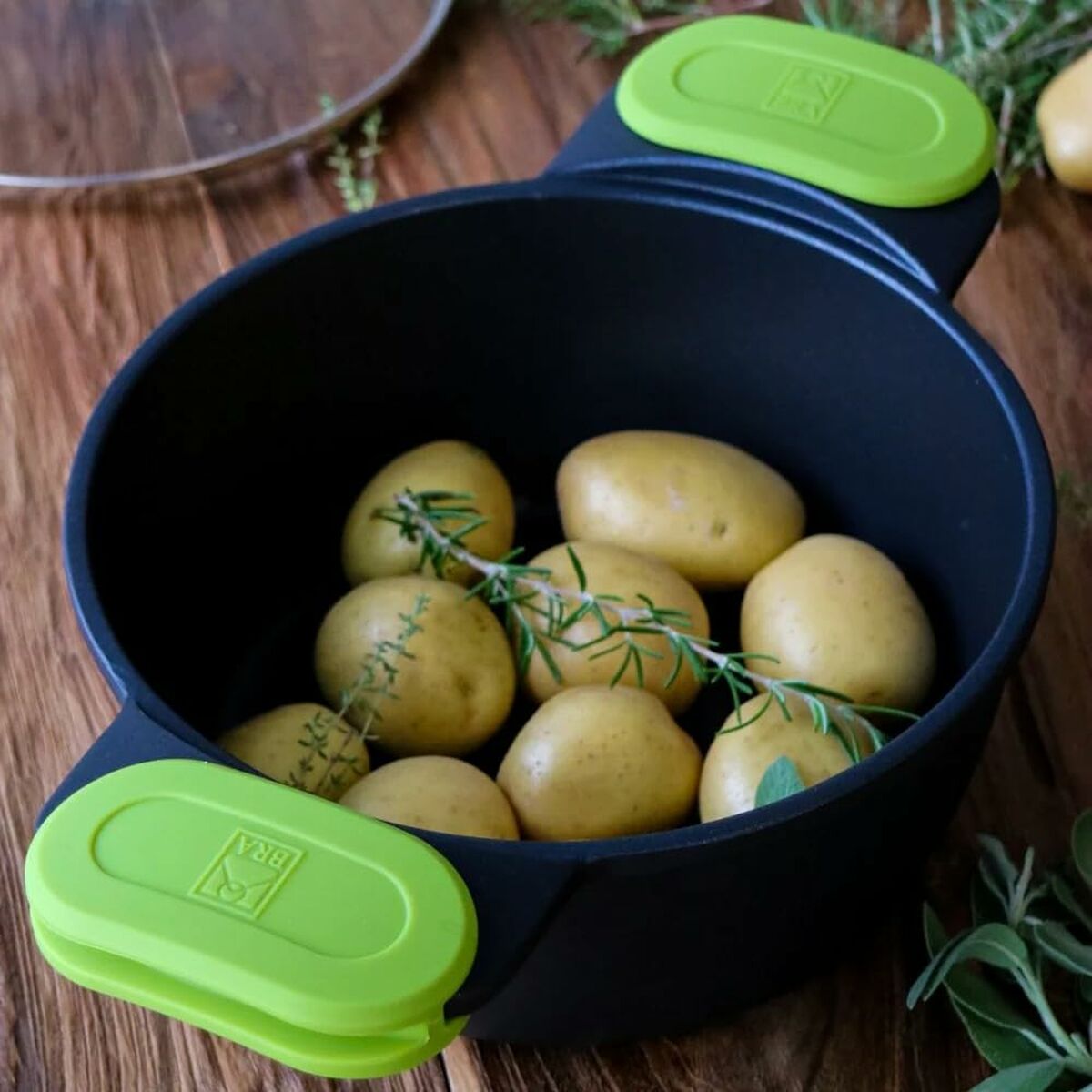 Cacerola BRA FOODIE     24CM Negro Ø 24 cm