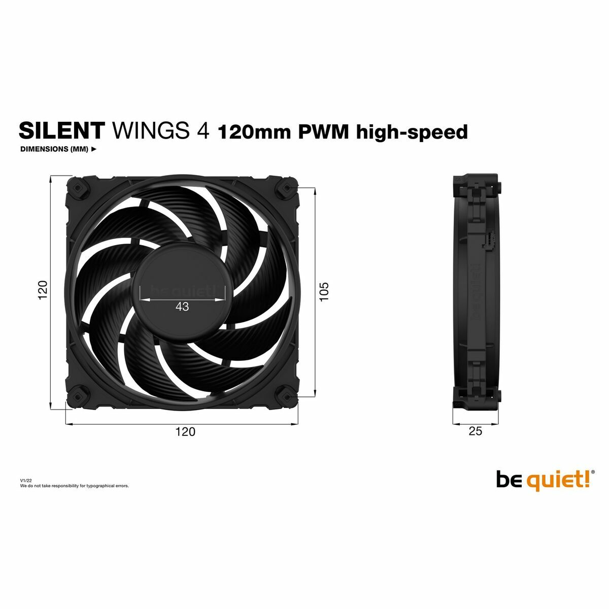 Ventilador de Caja Be Quiet! BL094