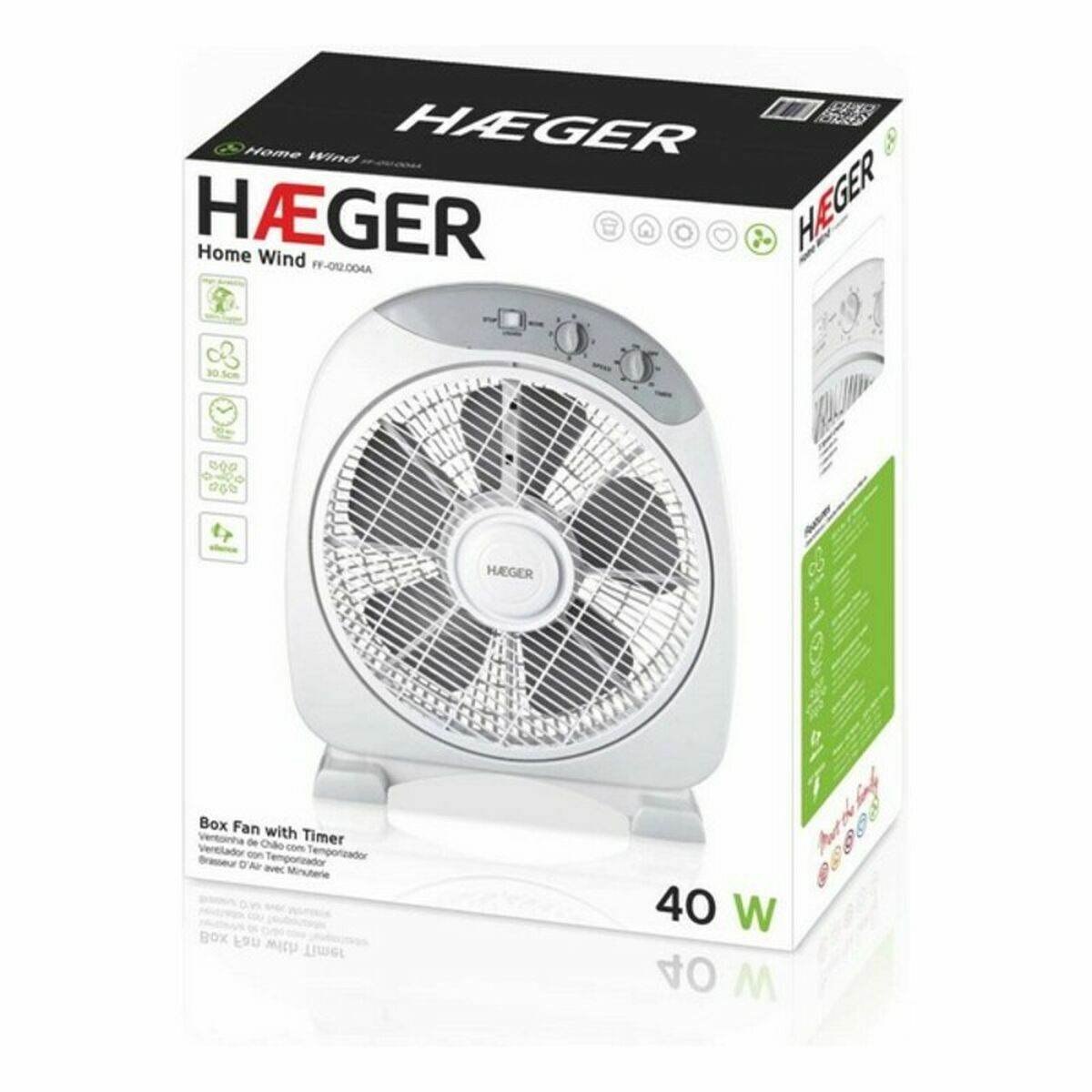Ventilador de Suelo Haeger FF012004A Blanco (Reacondicionado A)