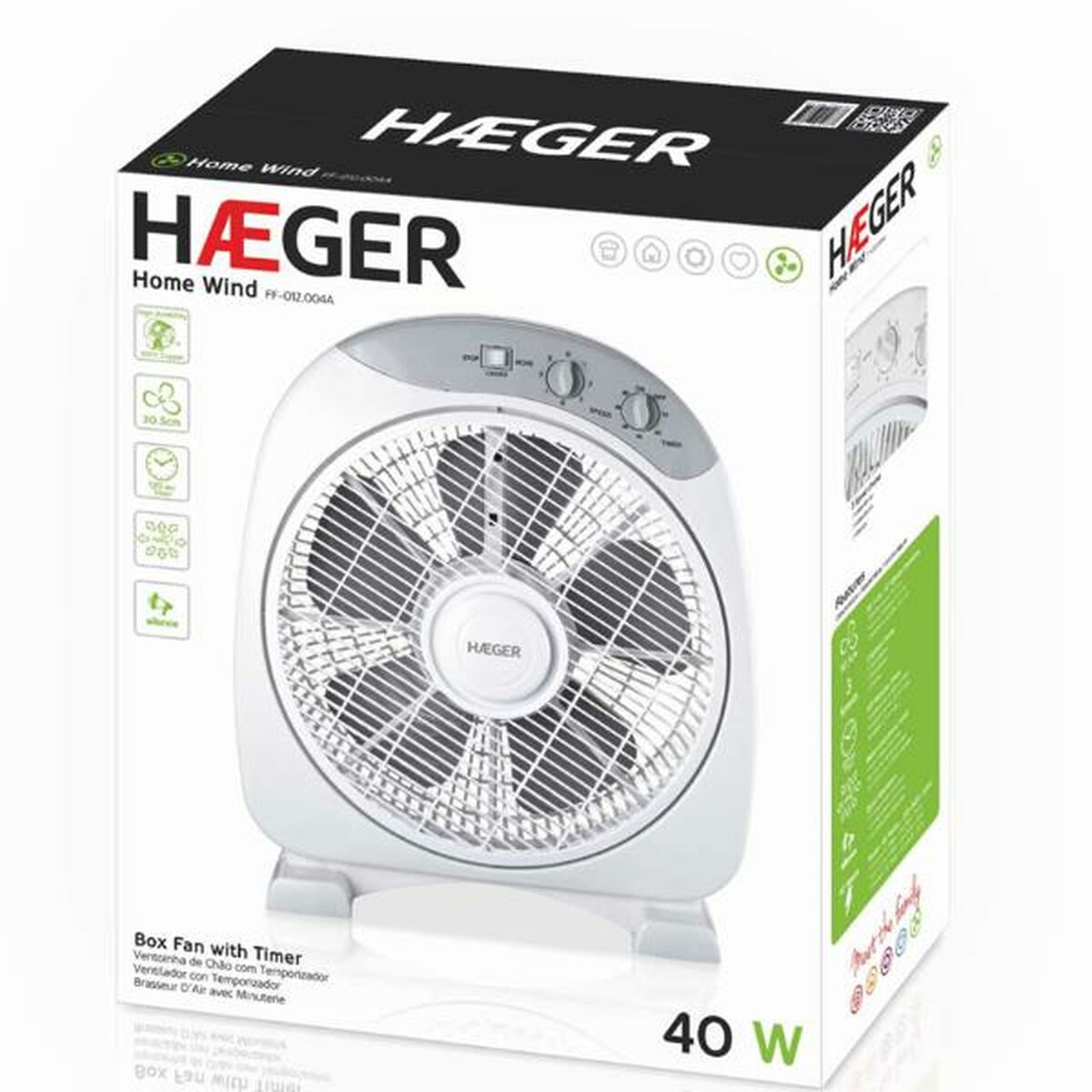 Ventilador de Suelo Haeger FF012004A Blanco (Reacondicionado A)