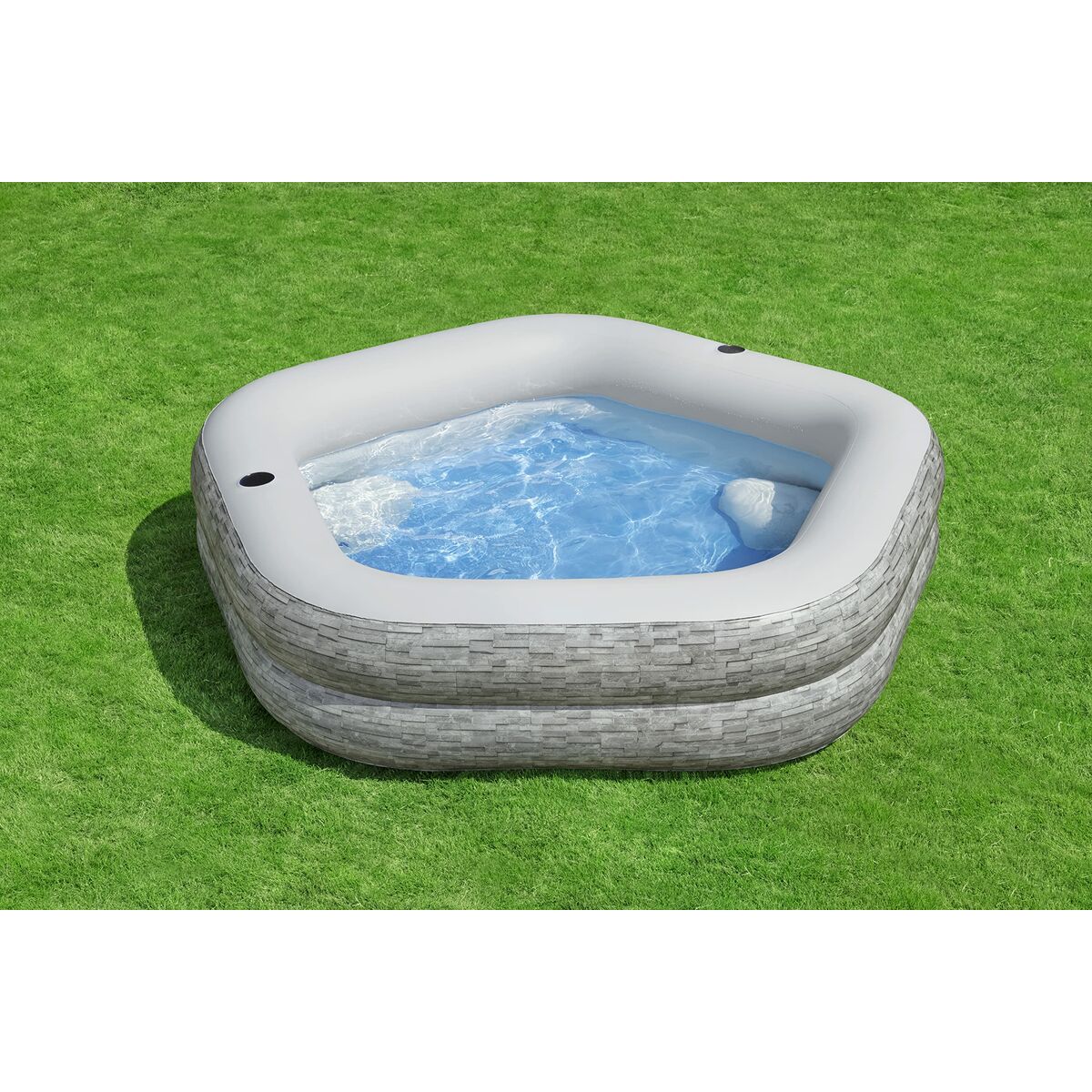Bestway Piscina Hinchable Familiar 213x206x53 cm +6 Años Jardin 54423