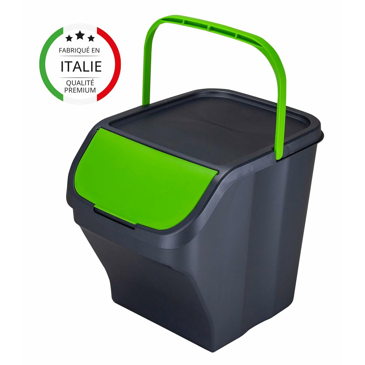 Cubo de Basura para Reciclaje Mondex Stack N' Sort 25 L Con Tapa 40 x 30 x 34 cm (Reacondicionado A)