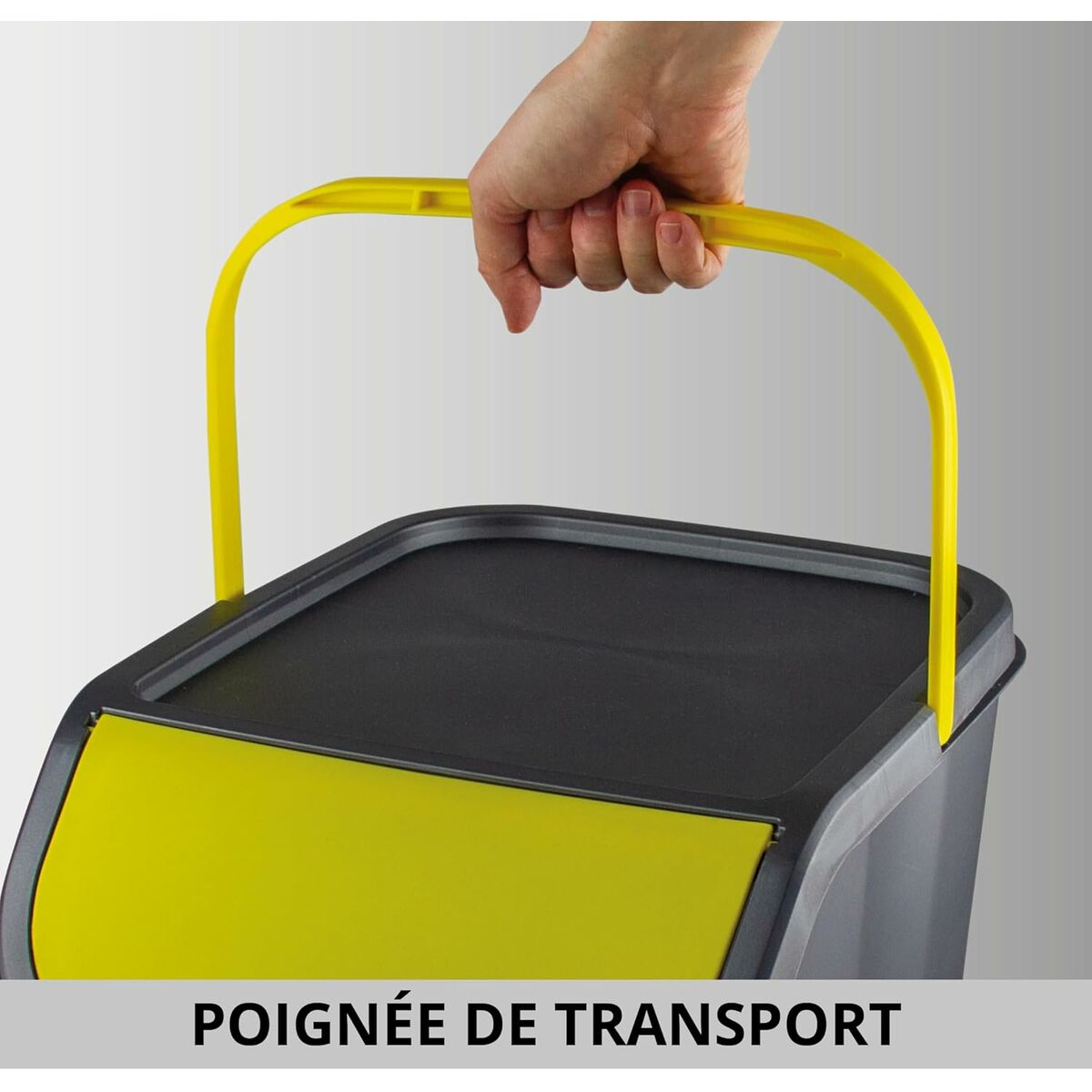 Cubo de Basura para Reciclaje Mondex Stack N' Sort 25 L Con Tapa 40 x 30 x 34 cm (Reacondicionado A)