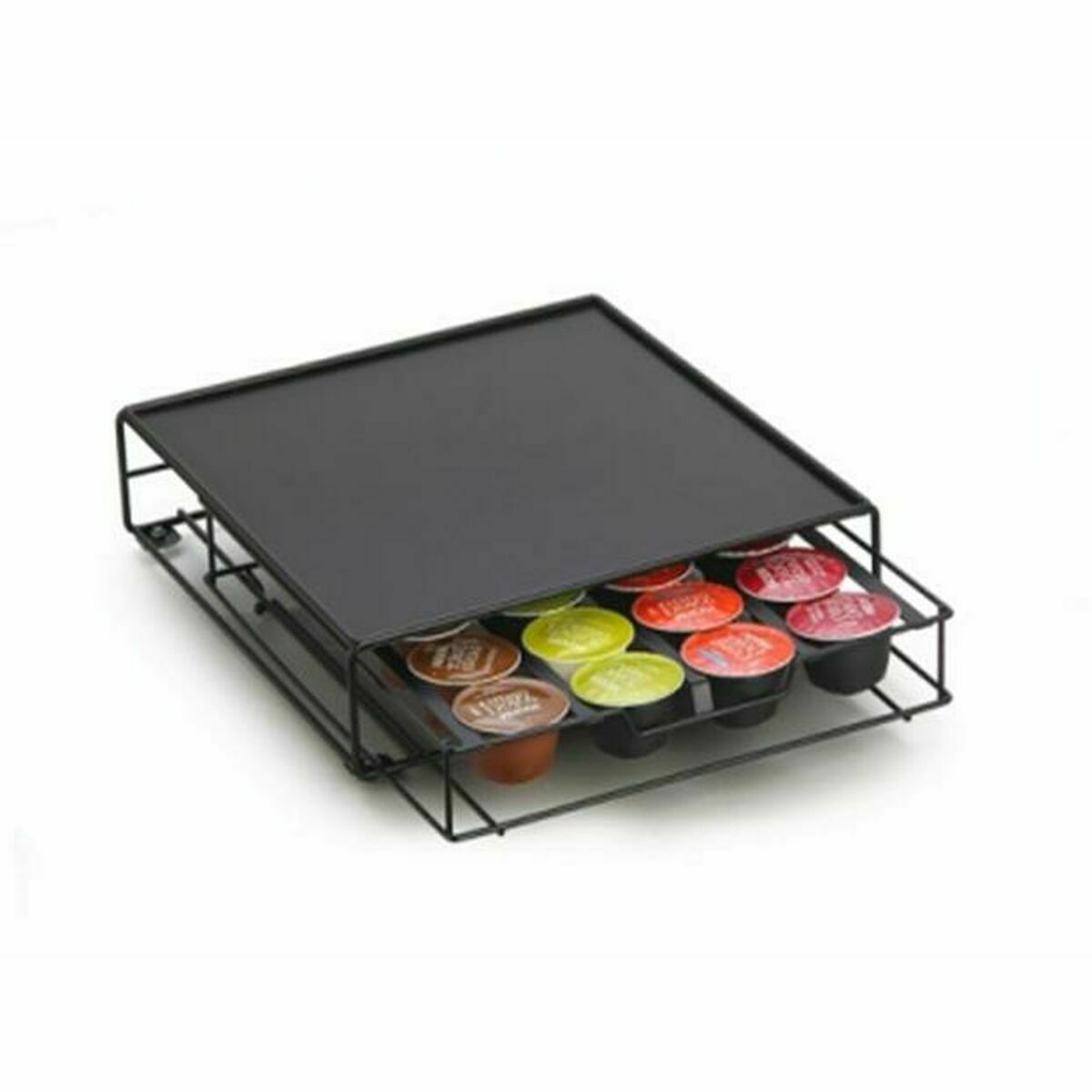 Organizador de Cápsulas de Café DKD Home Decor Negro Metal (Reacondicionado A)