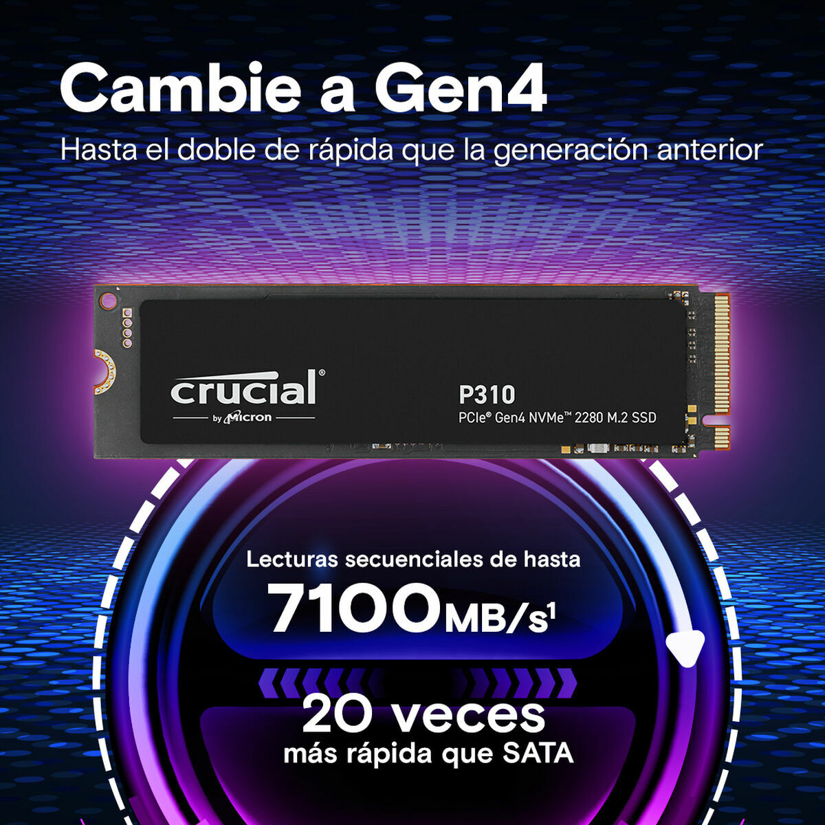 Disco Duro Crucial CT4000P310SSD8 4 TB SSD