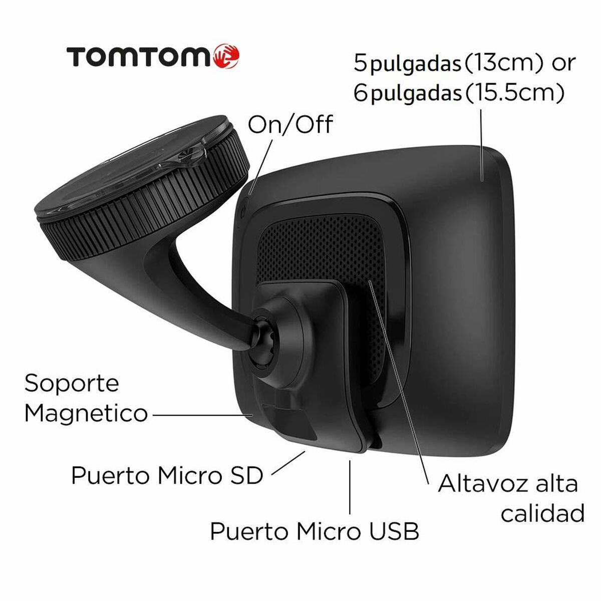 Navegador GPS TomTom 4PN50 5" Negro