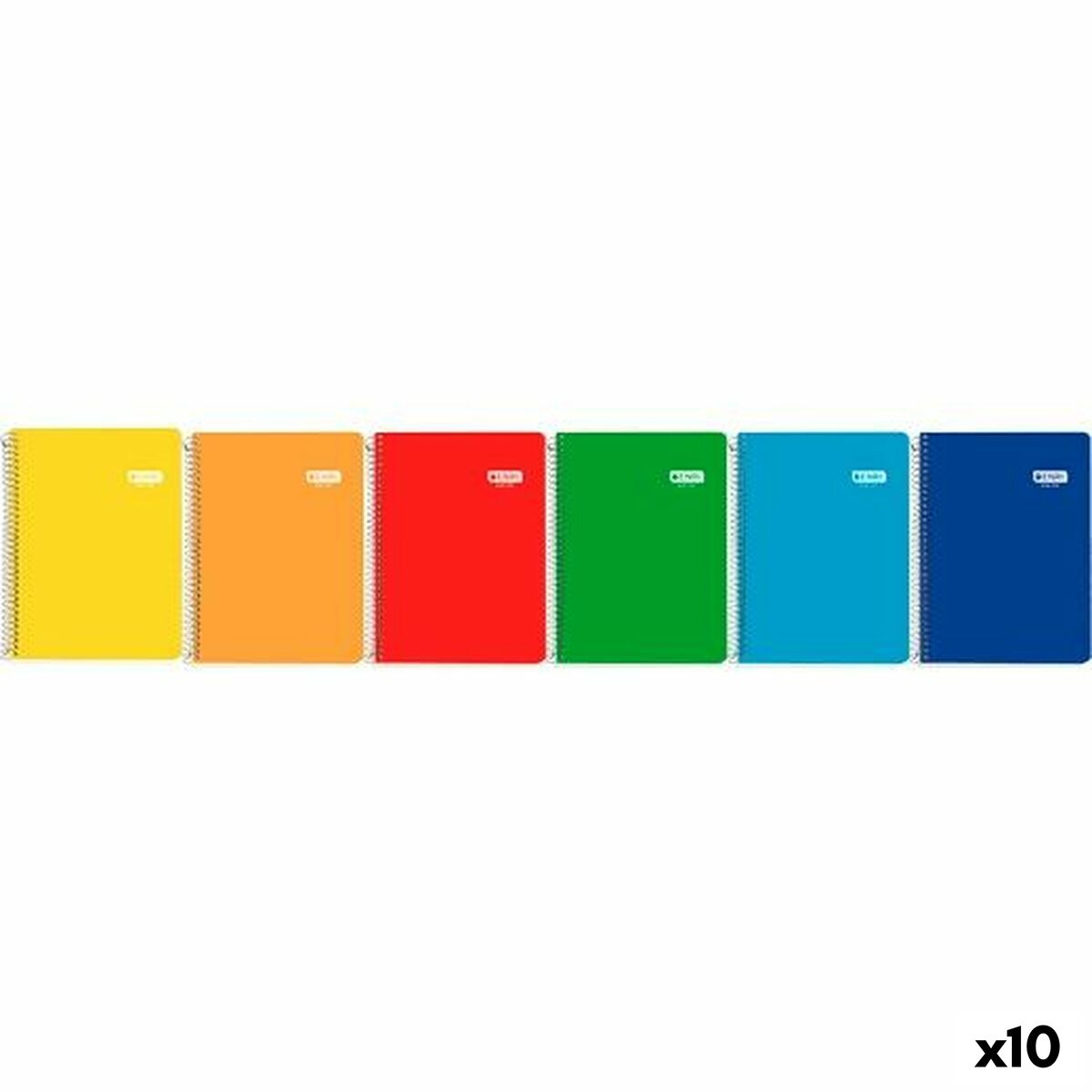 Libreta de Anillas ENRI Cuarto 80 Hojas (10 Unidades)