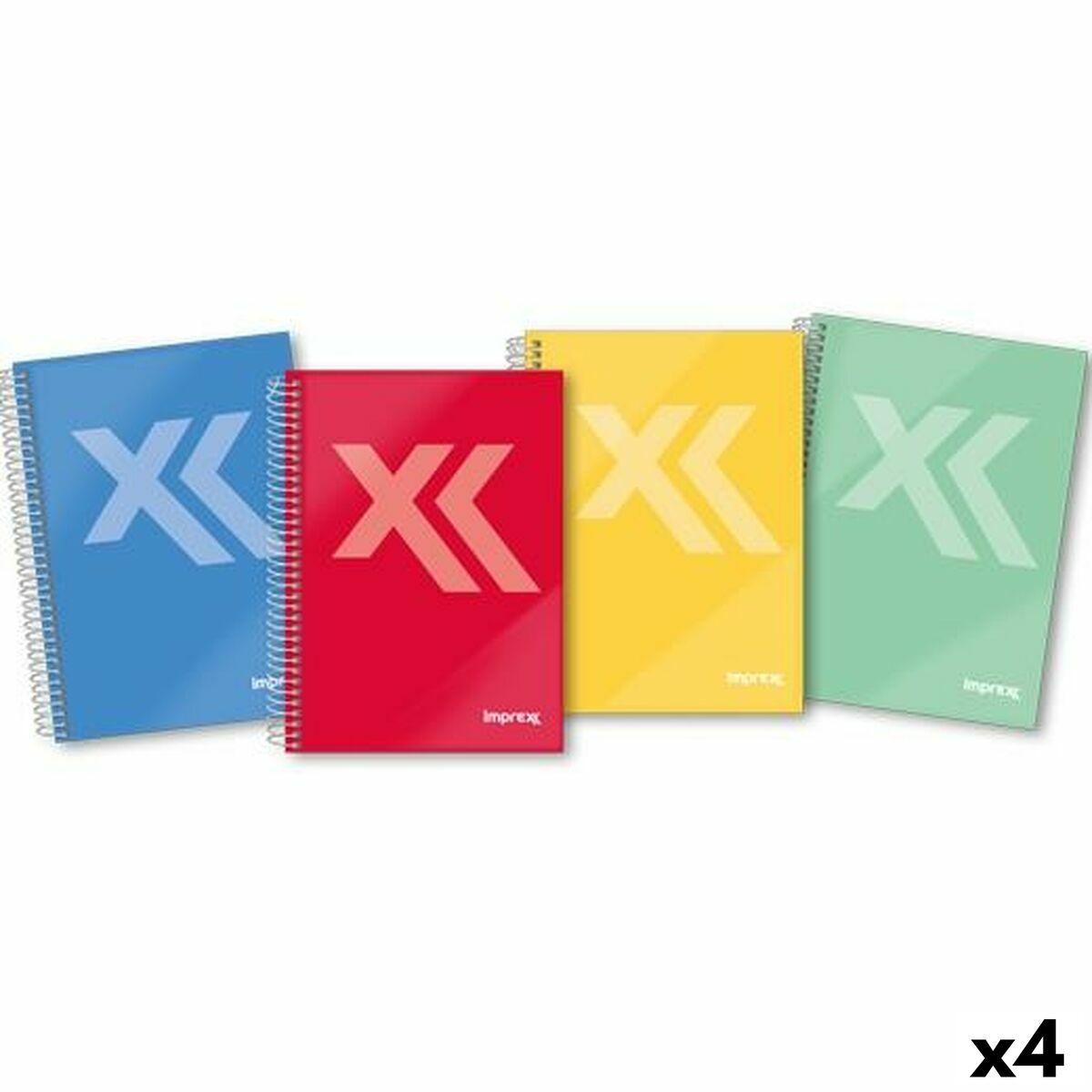 Libreta de Anillas Imprex A5 80 Hojas (4 Unidades)