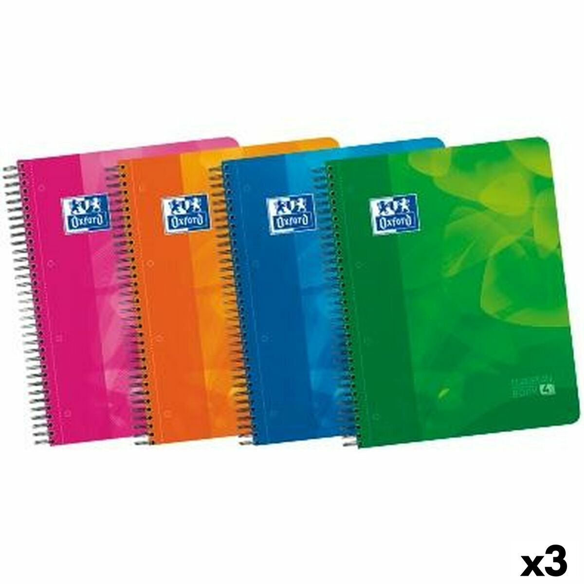 Set de Cuadernos Oxford EUROPEANBOOK 4 LAGOON  A4+ 120 Hojas 4 Piezas (3 Unidades)