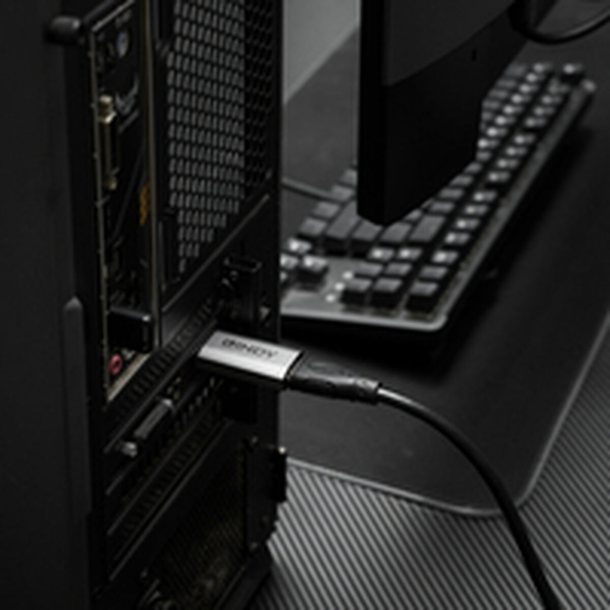 Adaptador DisplayPort a HDMI LINDY 8K60 ACTIVE Gris