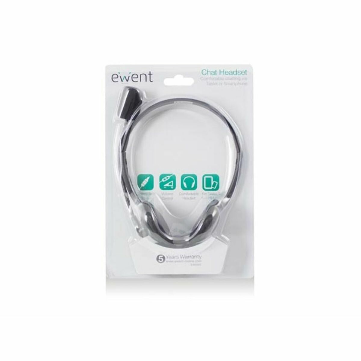 Auriculares con Micrófono Ewent EW3567 Negro (1 unidad)