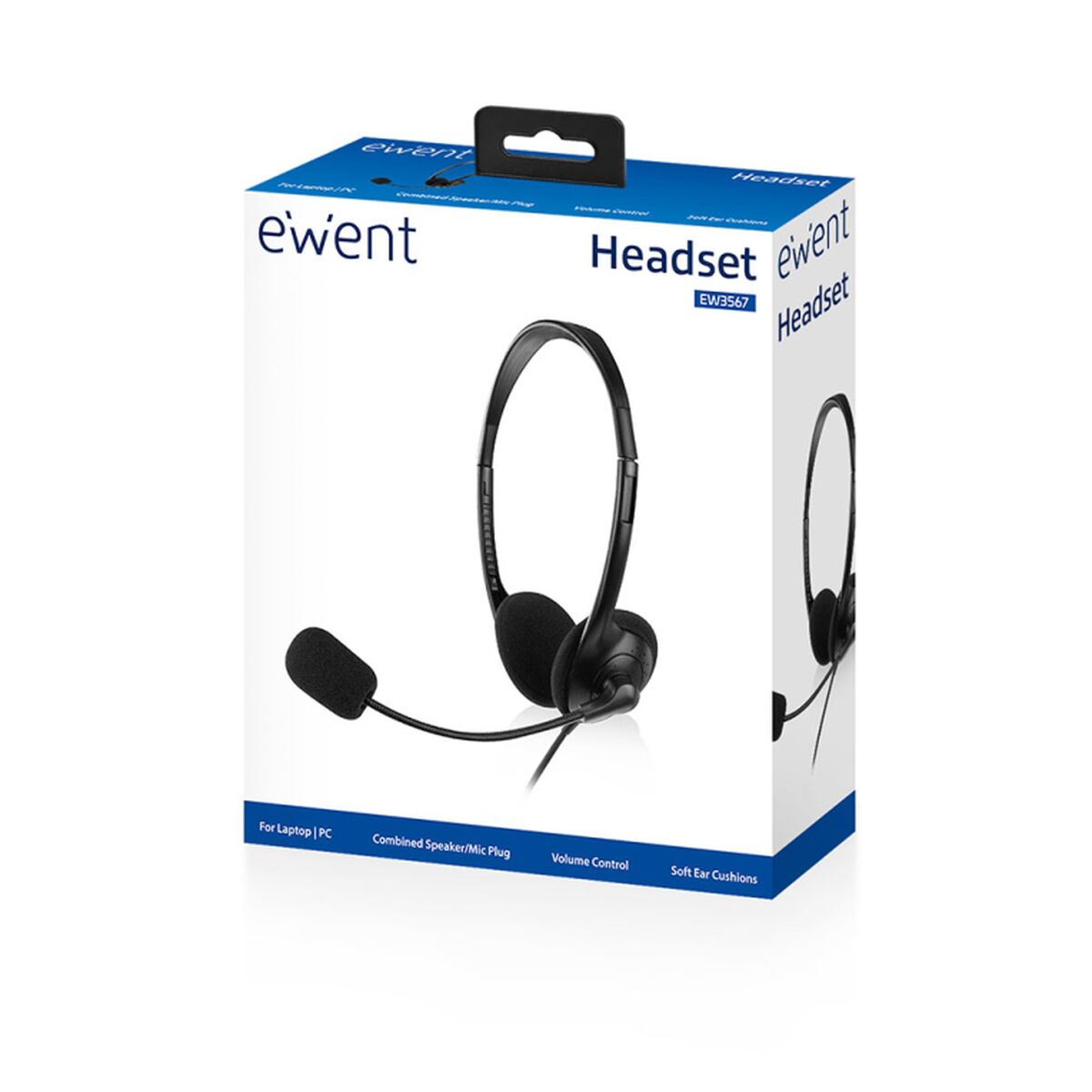 Auriculares con Micrófono Ewent EW3567 Negro (1 unidad)