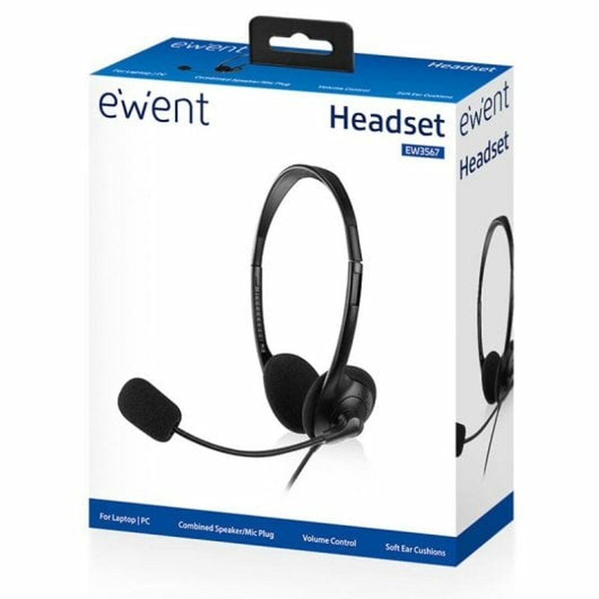 Auriculares con Micrófono Ewent EW3567 Negro (1 unidad)