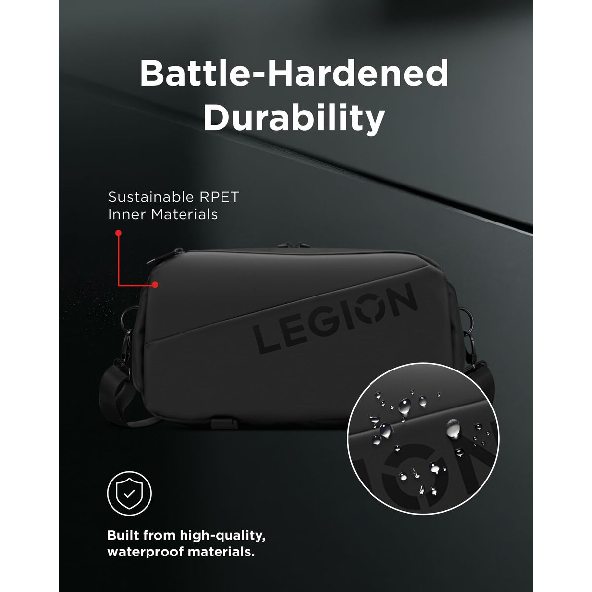 Mochila Bandolera Multiusos Lenovo Legion Go Negro