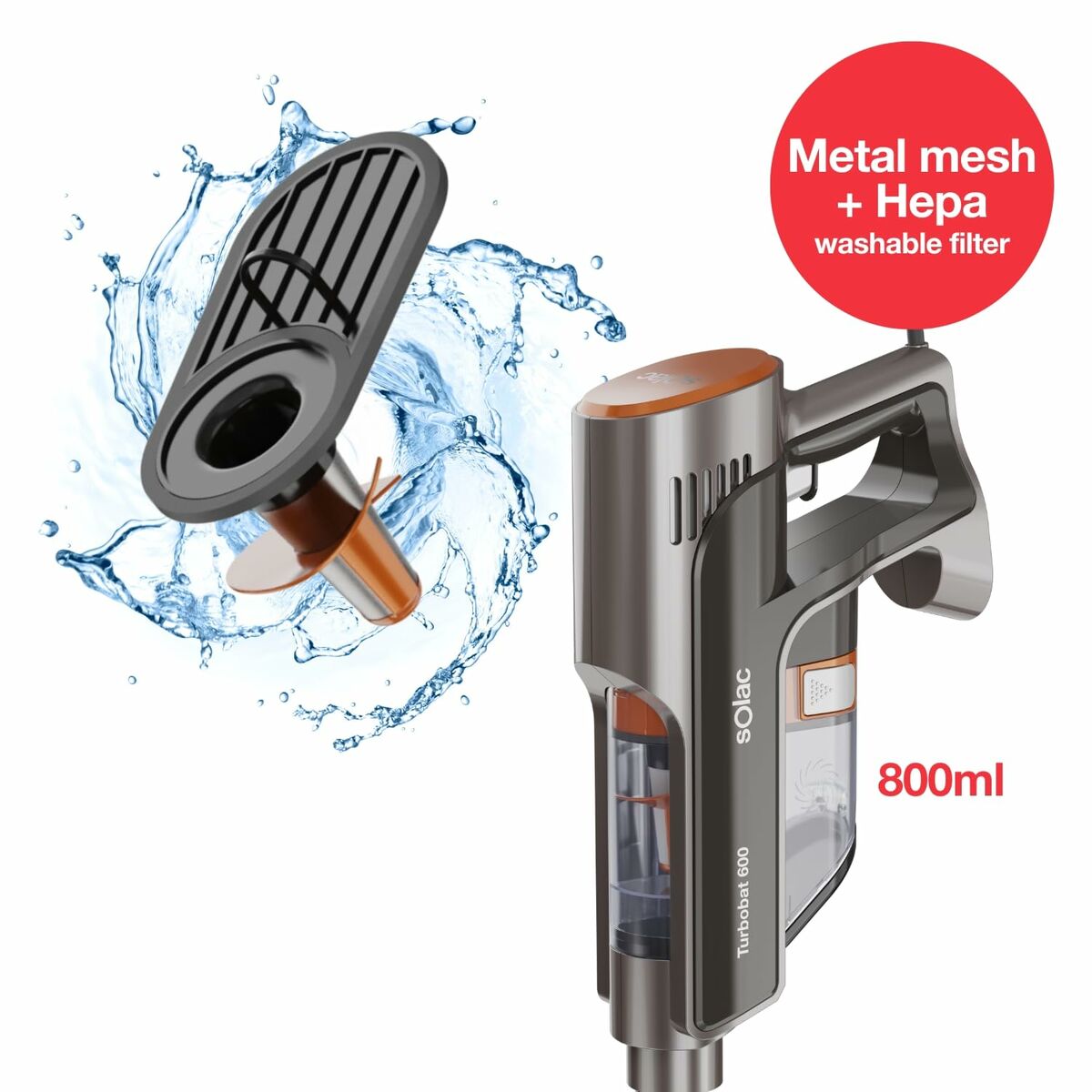 Aspirador Escoba Solac AEC600 600 W 2200 W