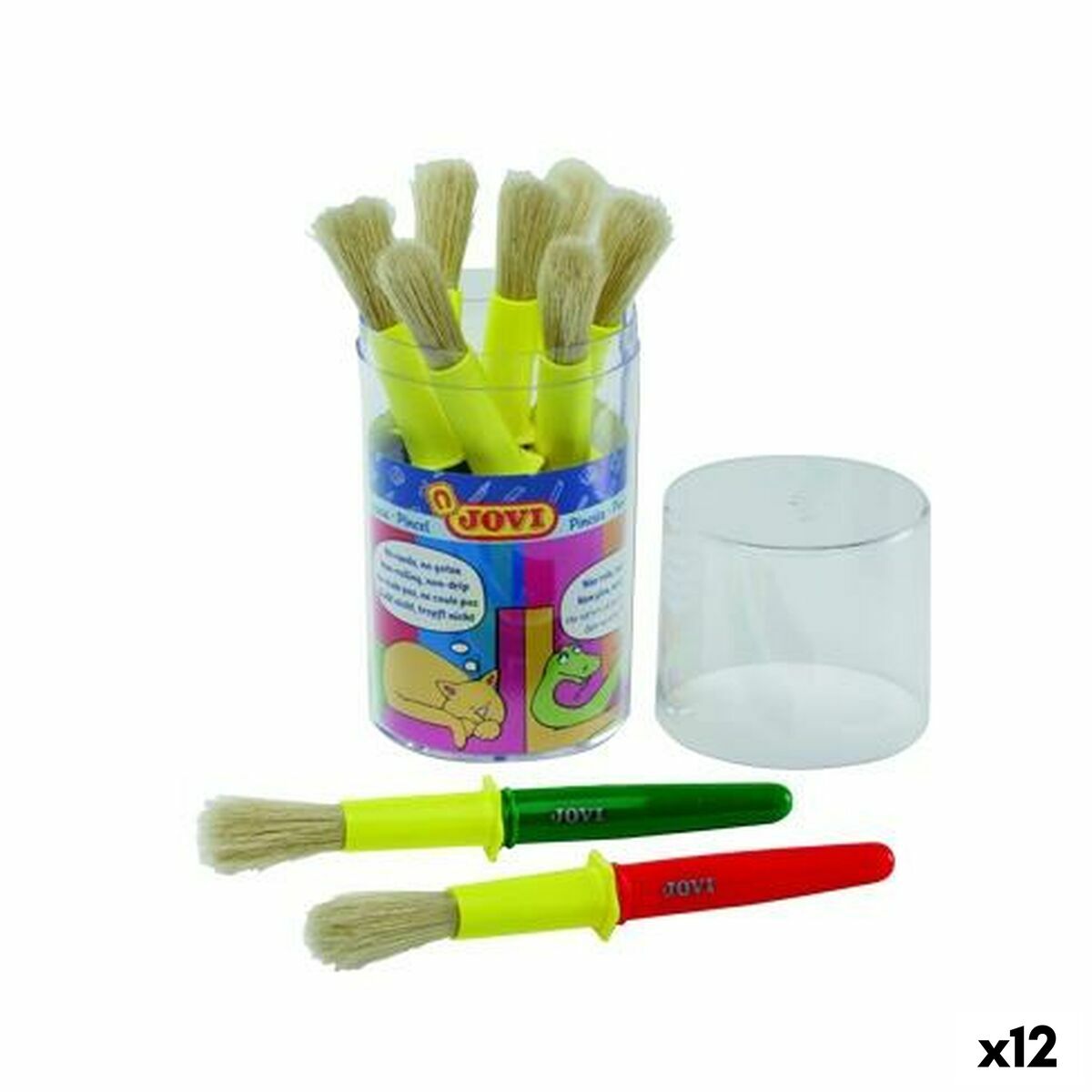 Pinceles Jovi Multicolor 9 Piezas (12 Unidades)