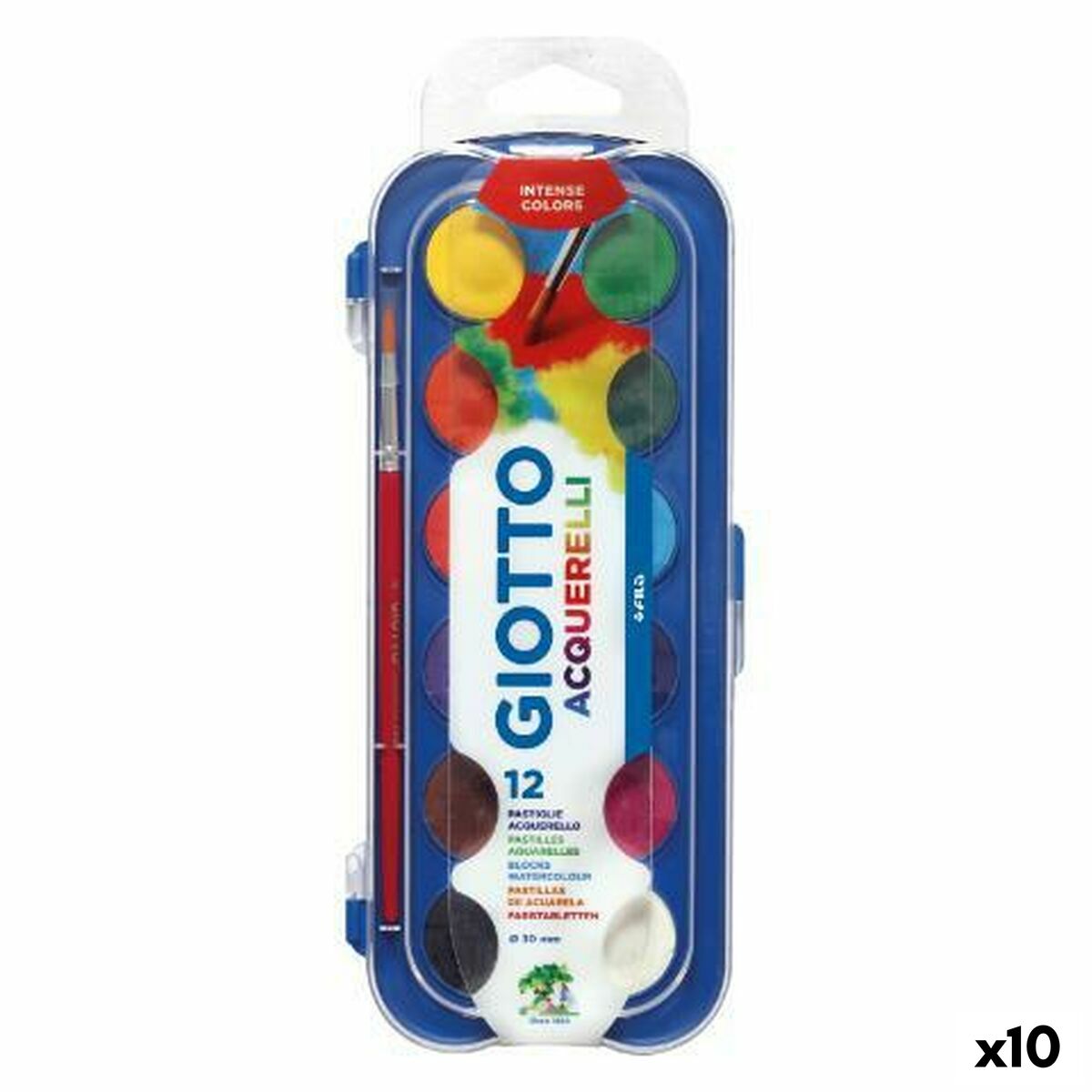 Acuarelas Giotto Multicolor (10 Unidades)