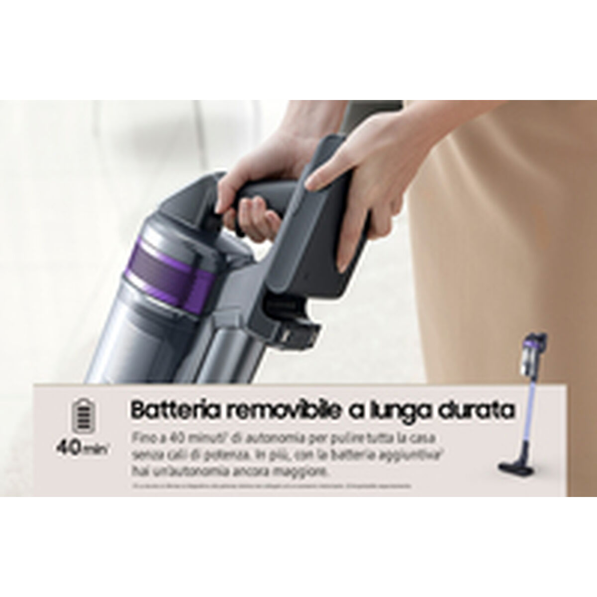 Aspirador Escoba Samsung VS15A6031R4/ET 150 W