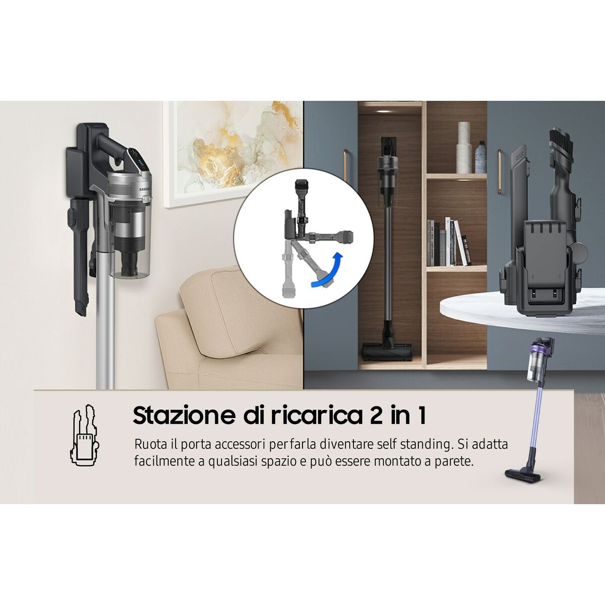 Aspirador Escoba Samsung VS15A6031R4/ET 150 W