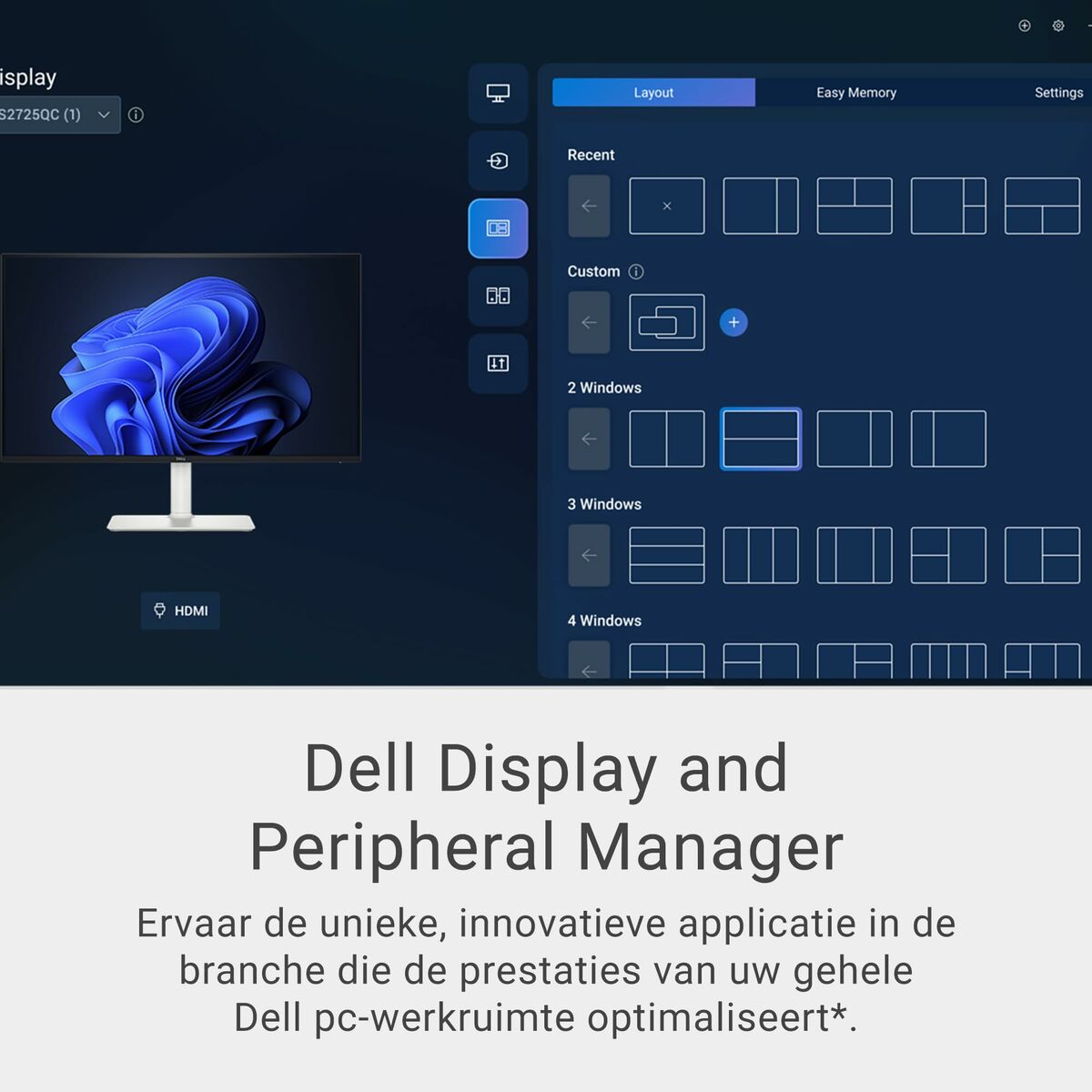 Monitor Dell S3225QS 31,5" 4K Ultra HD