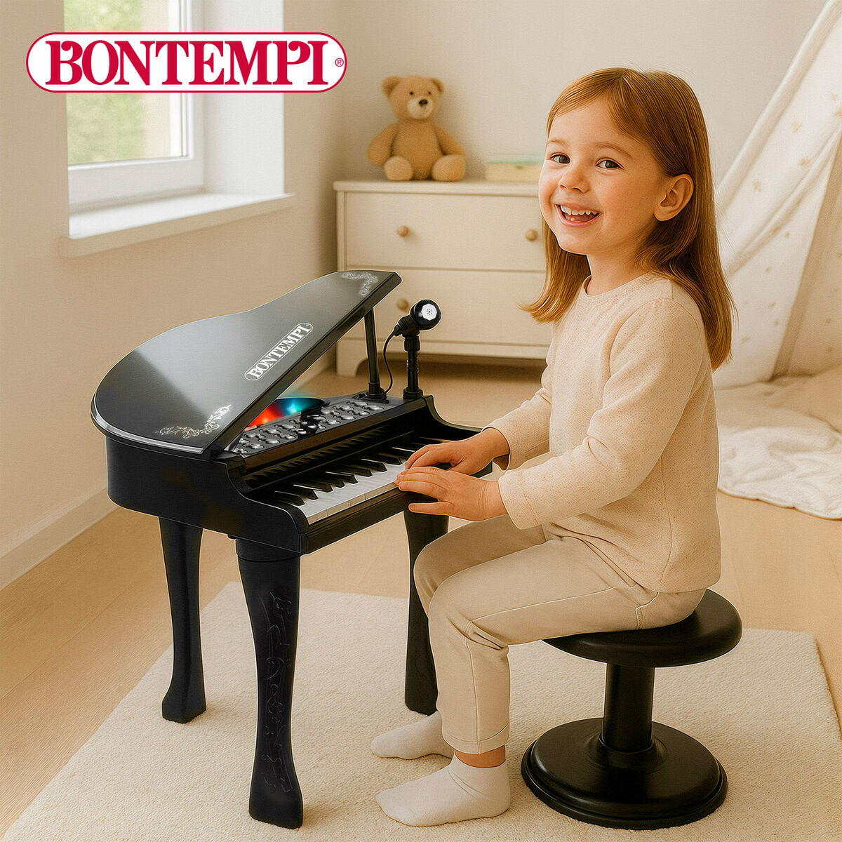 Piano Educativo Aprendizaje Bontempi 40 x 62 x 33 cm (2 Unidades)