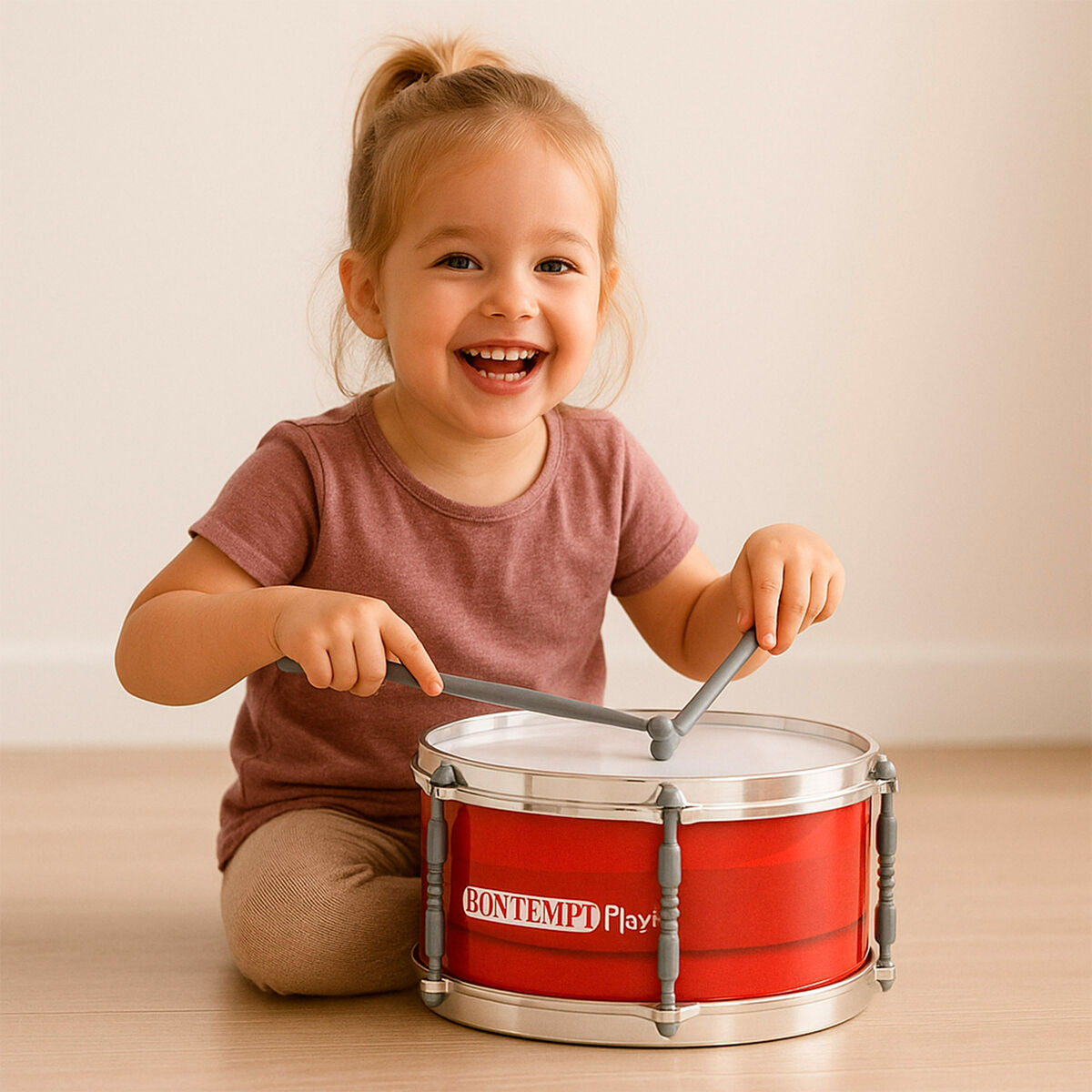 Tambor Bontempi Plástico 31 x 15 x 31 cm Rojo (4 Unidades)