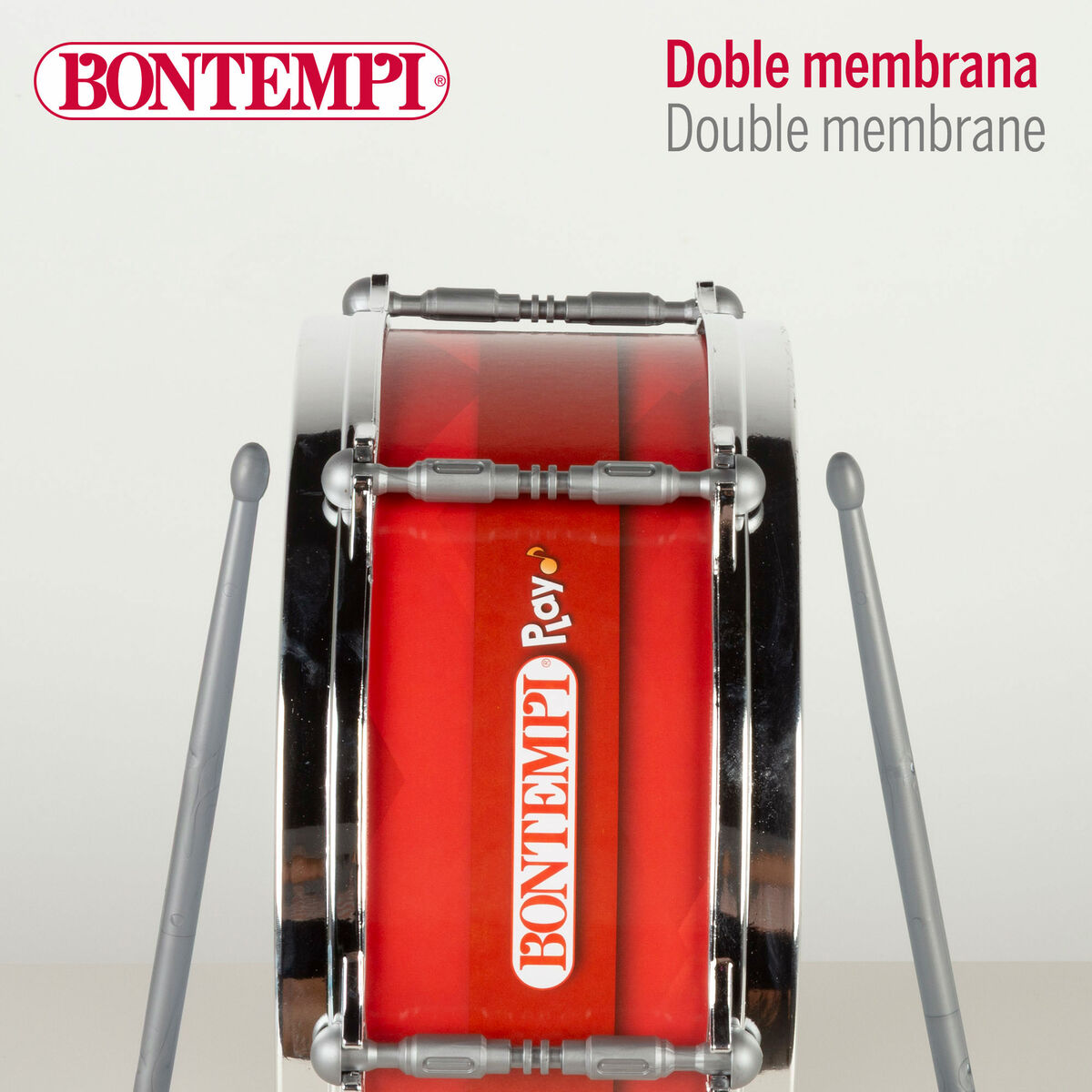 Tambor Bontempi Plástico 31 x 15 x 31 cm Rojo (4 Unidades)