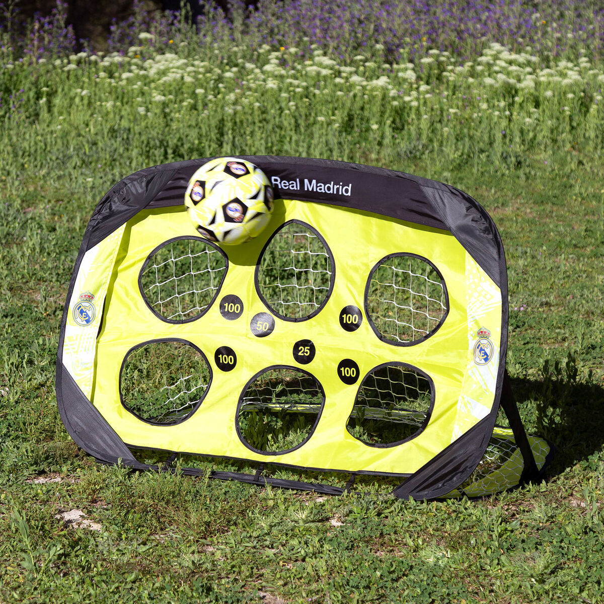 Portería de Fútbol Real Madrid C.F. 120 x 80 x 80 cm (4 Unidades)