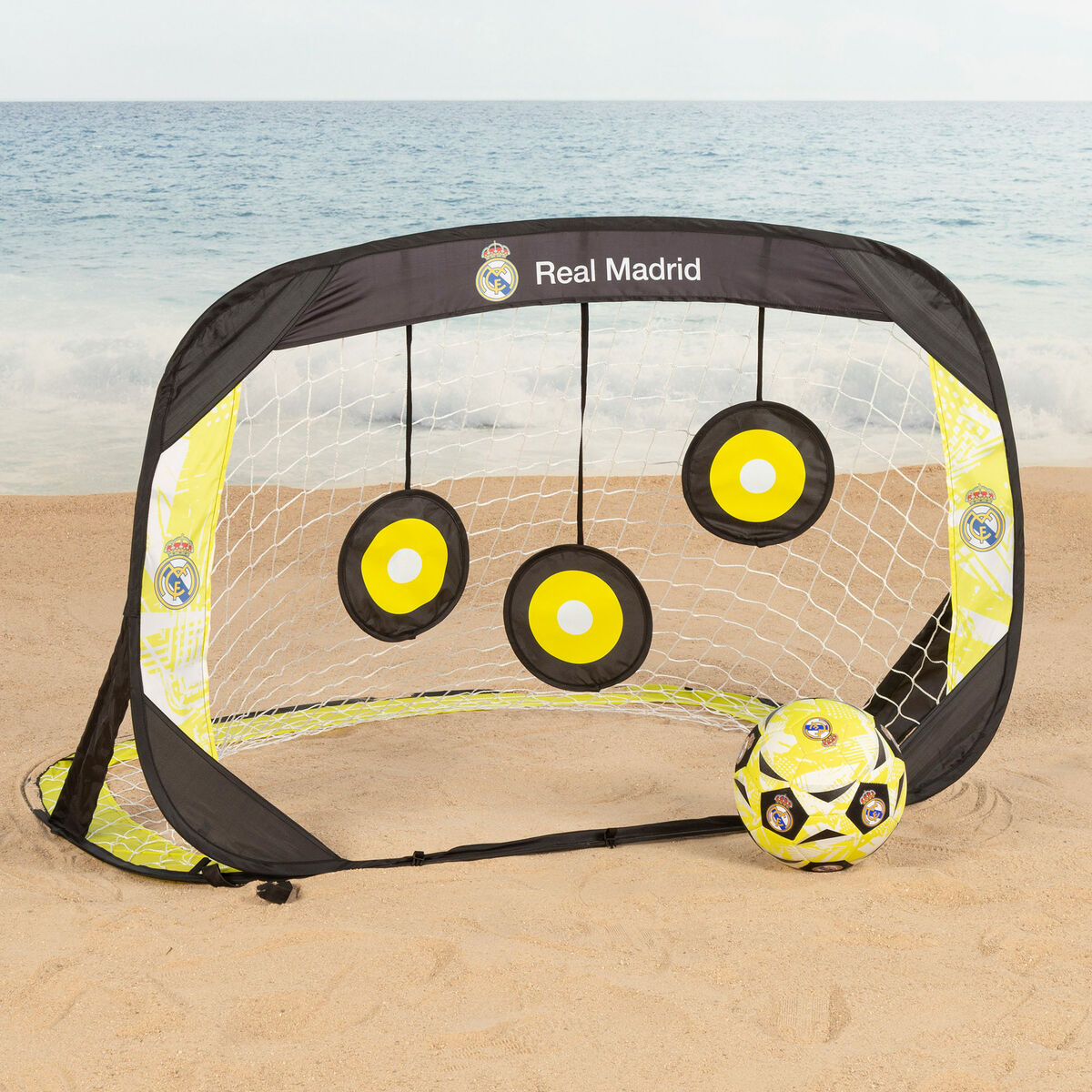 Portería de Fútbol Real Madrid C.F. 120 x 80 x 80 cm (4 Unidades)