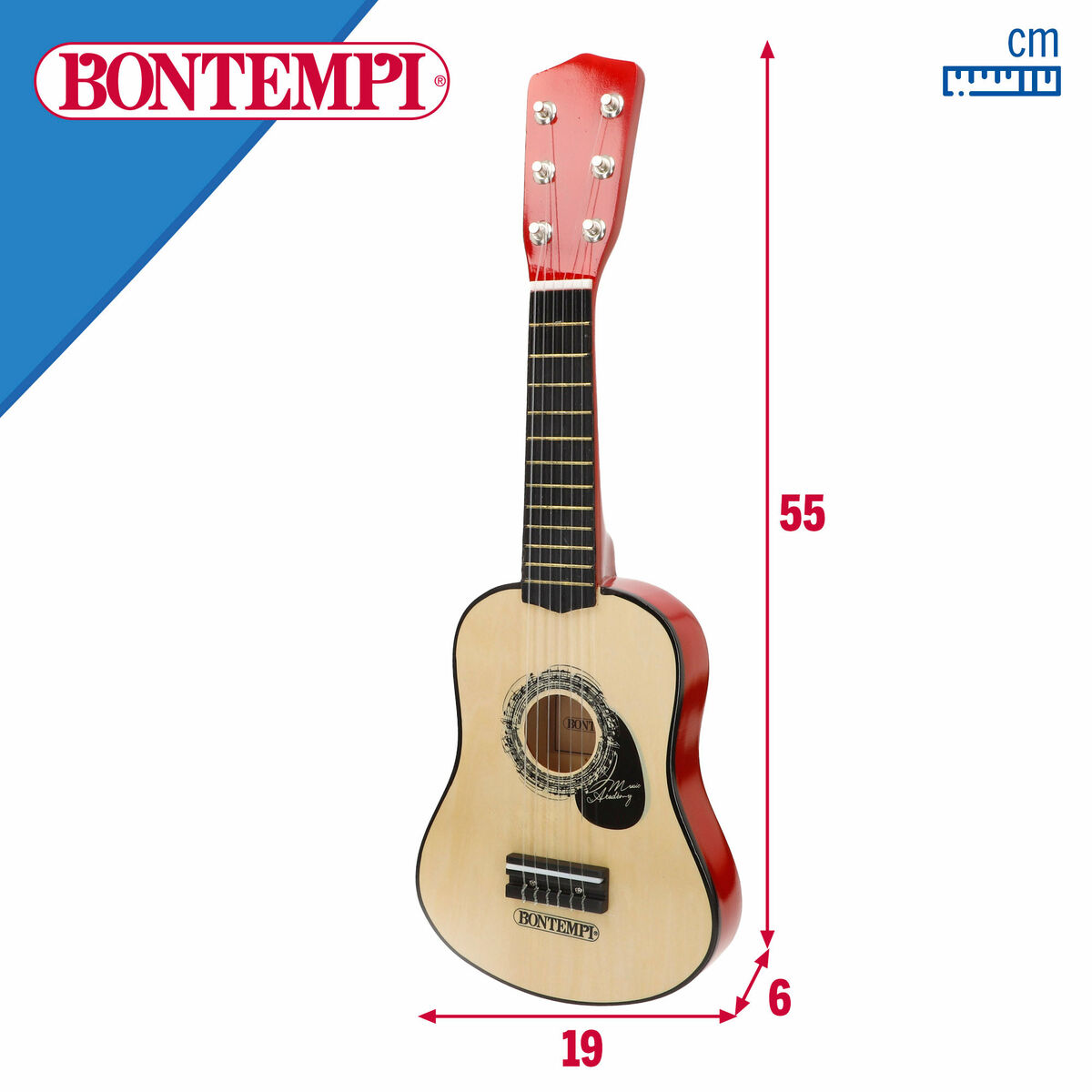Guitarra Infantil Bontempi 19 x 55 x 6 cm (2 Unidades)